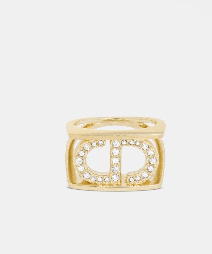Dior Dior 30 MONTAIGNE RING Gold-Finish Metal Silver-Tone Crystal Size ONE SIZE - 3 Thumbnail