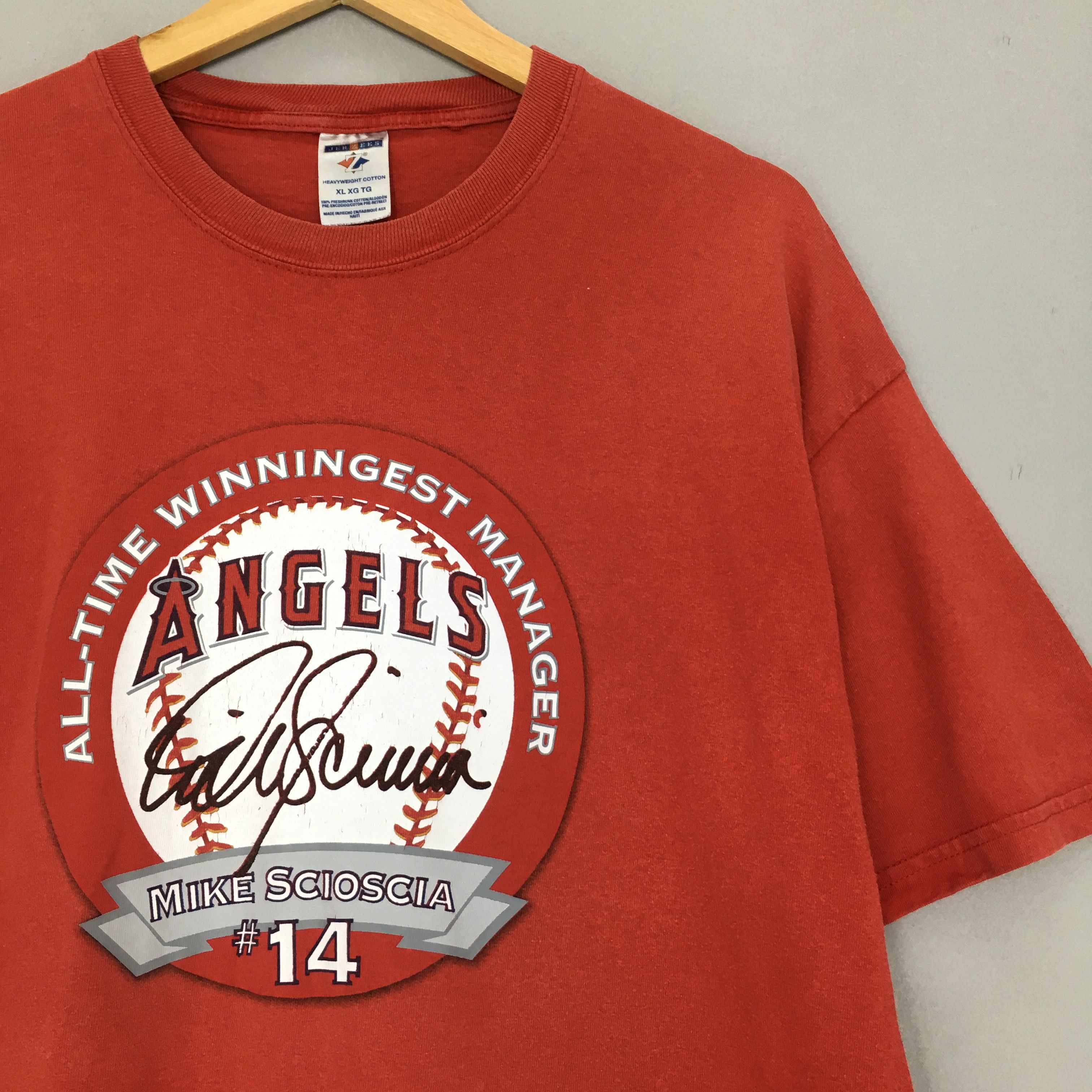 MLB × Vintage Vintage Mike Scioscia Los Angeles Angels Mlb T Shirt XLarge Size US XL / EU 56 / 4 - 2 Thumbnail