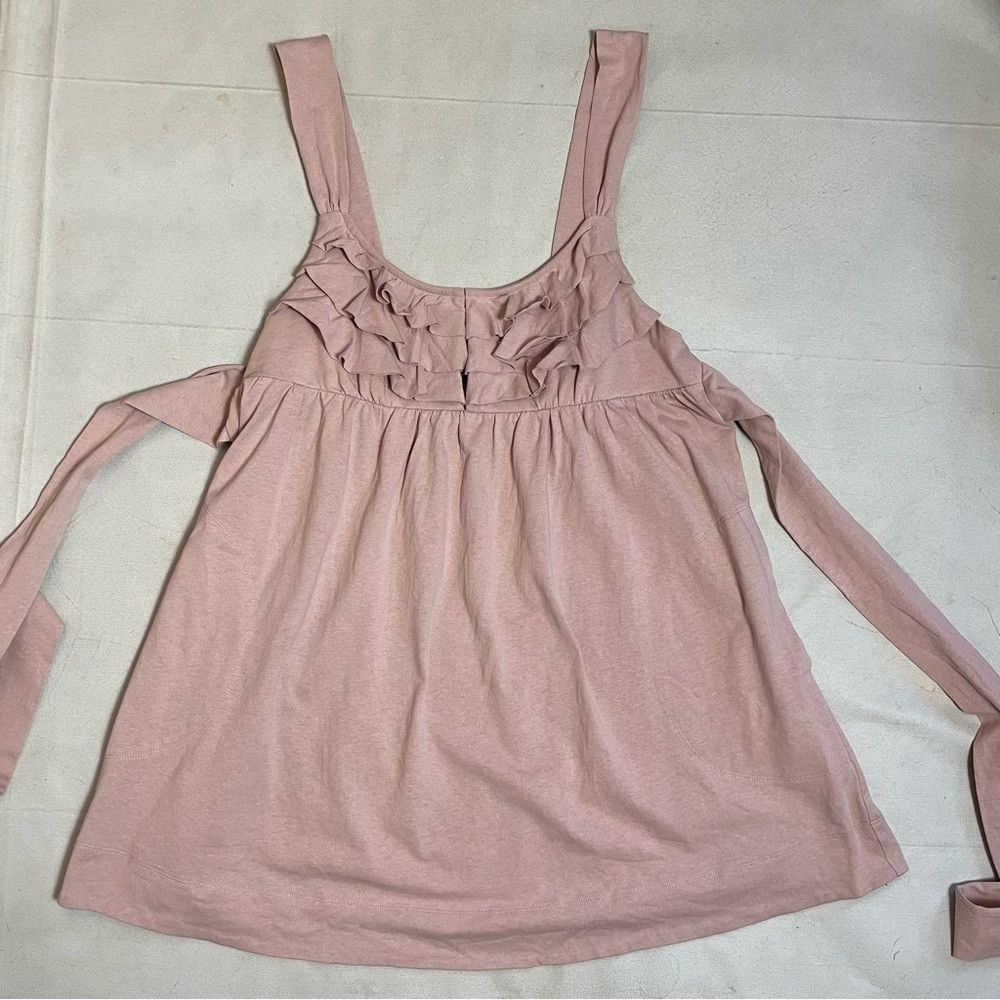 Free People New Free People Beach Pink Cotton Valley Mini Dress Size L Size L / US 10 / IT 46 - 6 Thumbnail