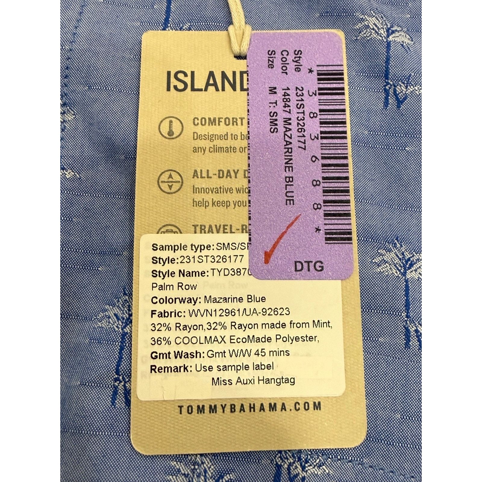 Tommy Bahama TOMMY BAHAMA Camp Shirt Embroidered Blue MEN NWT | MSRP $138 Size US M / EU 48-50 / 2 - 9 Thumbnail