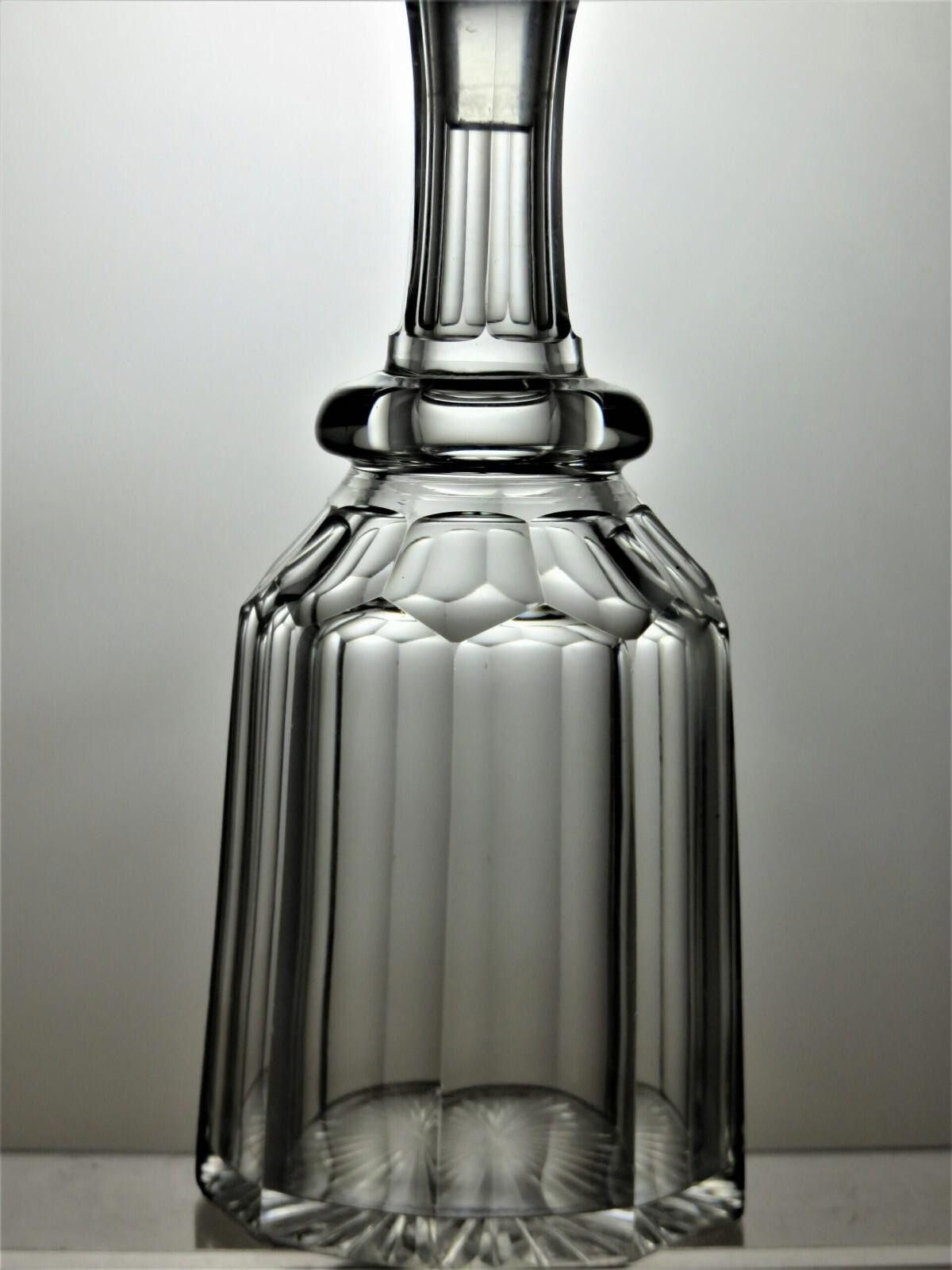 The Unbranded Brand Antique Victorian Pillar Molded Blown Flint Glass Decanter Size ONE SIZE - 5 Thumbnail