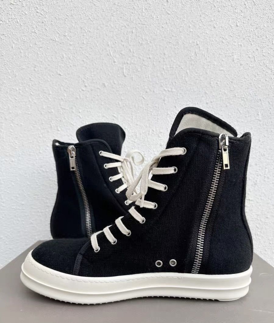 Rick Owens Rick Owens DRKSHDW High-Top Black & White Size US 10 / EU 43 - 5 Thumbnail