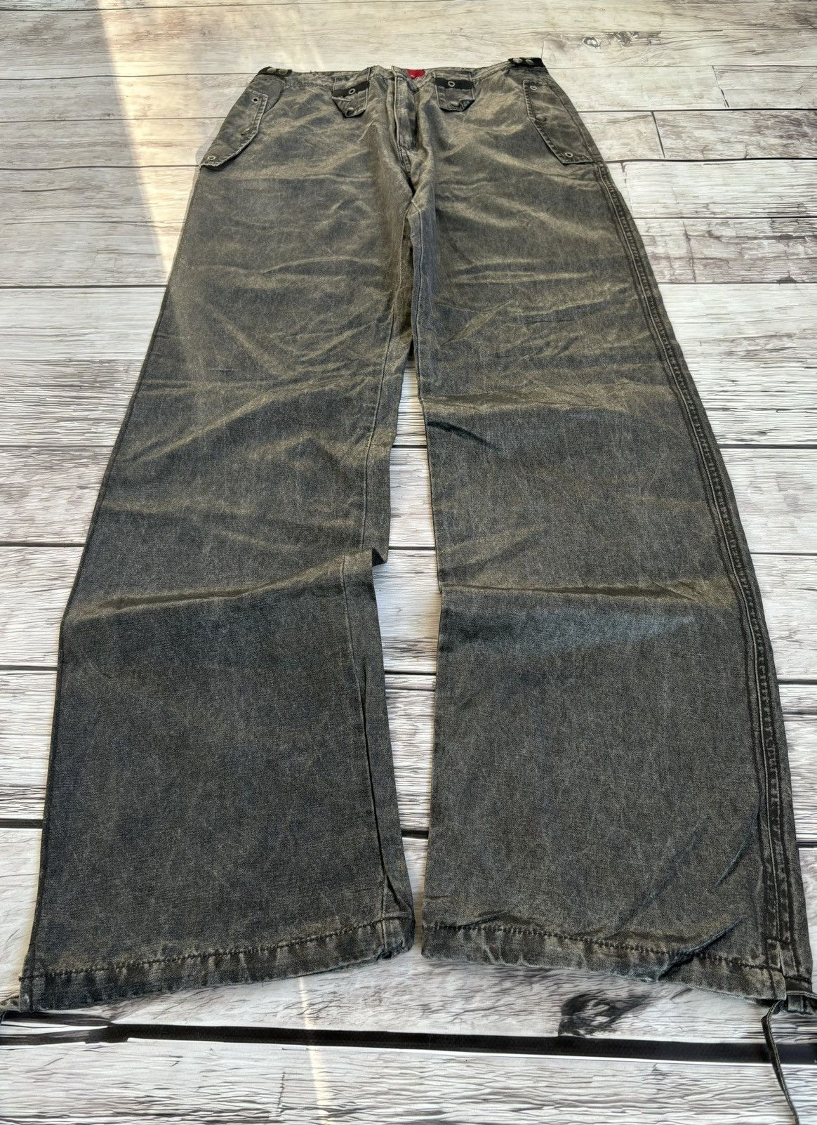 JNCO × Japanese Brand Vintage Baggy Rap sk8 Jnco Style Silver Jeans y2k Size US 32 / EU 48 - 1 Thumbnail