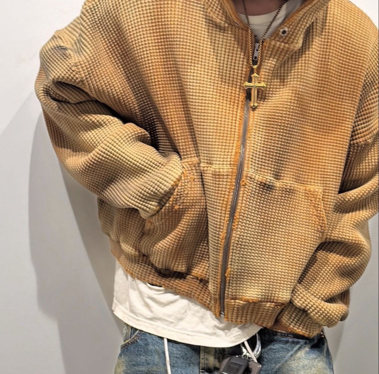 The GV Gallery Gvgallery Waffle Thermal Zip Up Size US M / EU 48-50 / 2 - 2 Thumbnail