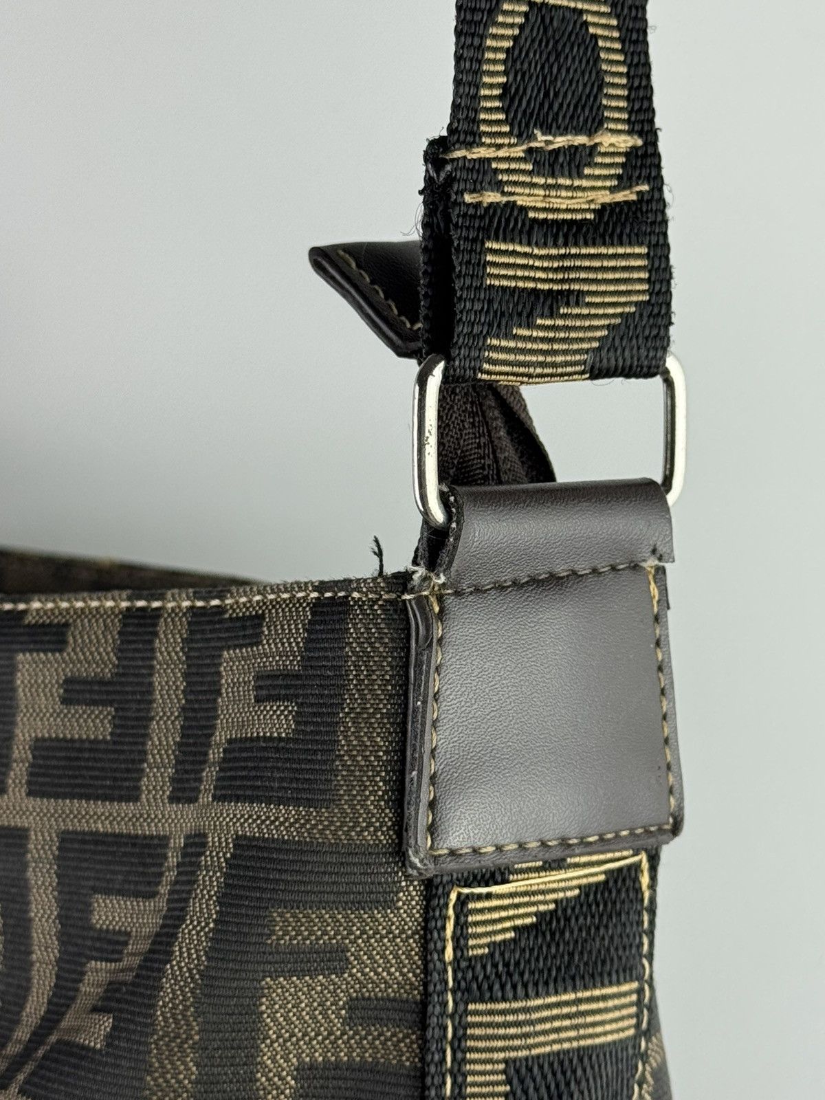 Fendi Vintage FENDI Zucca FF Monogram Brown Shoulder Bag Size ONE SIZE - 4 Thumbnail