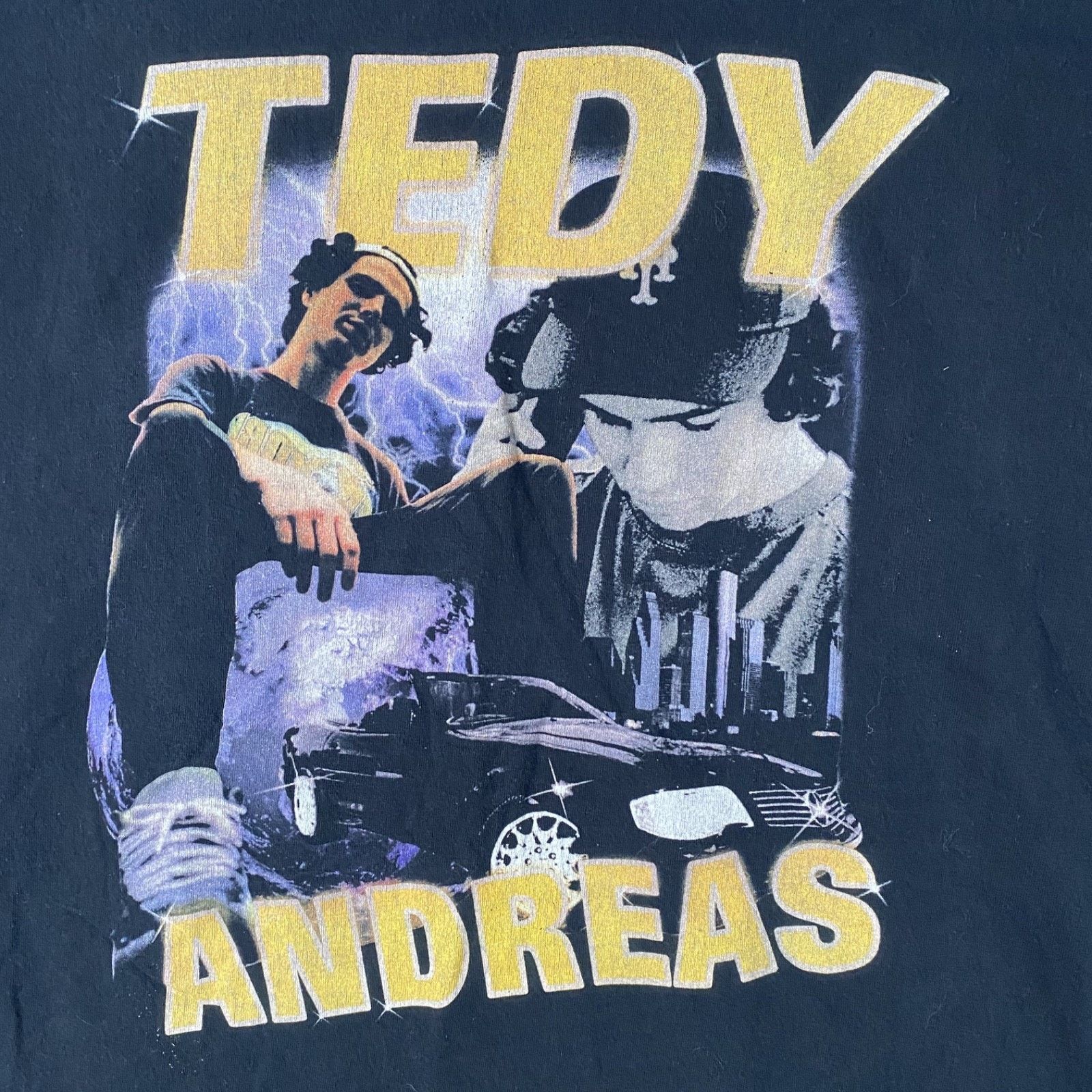 Gildan Tedy Andreas Rap Rapper T Shirt Black Size Large Size US L / EU 52-54 / 3 - 2 Thumbnail