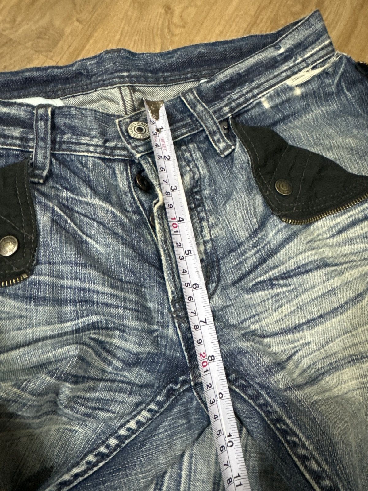 If Six Was Nine RUPERT DISTRESSED PUNK STYLE JEANS Size US 32 / EU 48 - 10 Thumbnail