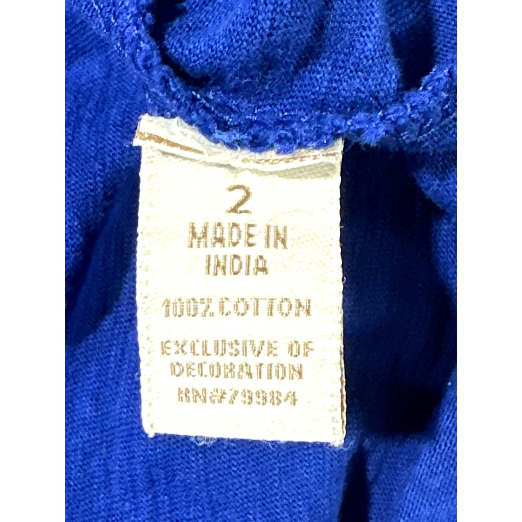 Chicos Chicos Royal Blue Short Sleeve Tee Classic Soft Stretch Casu Size XS / US 0-2 / IT 36-38 - 7 Thumbnail