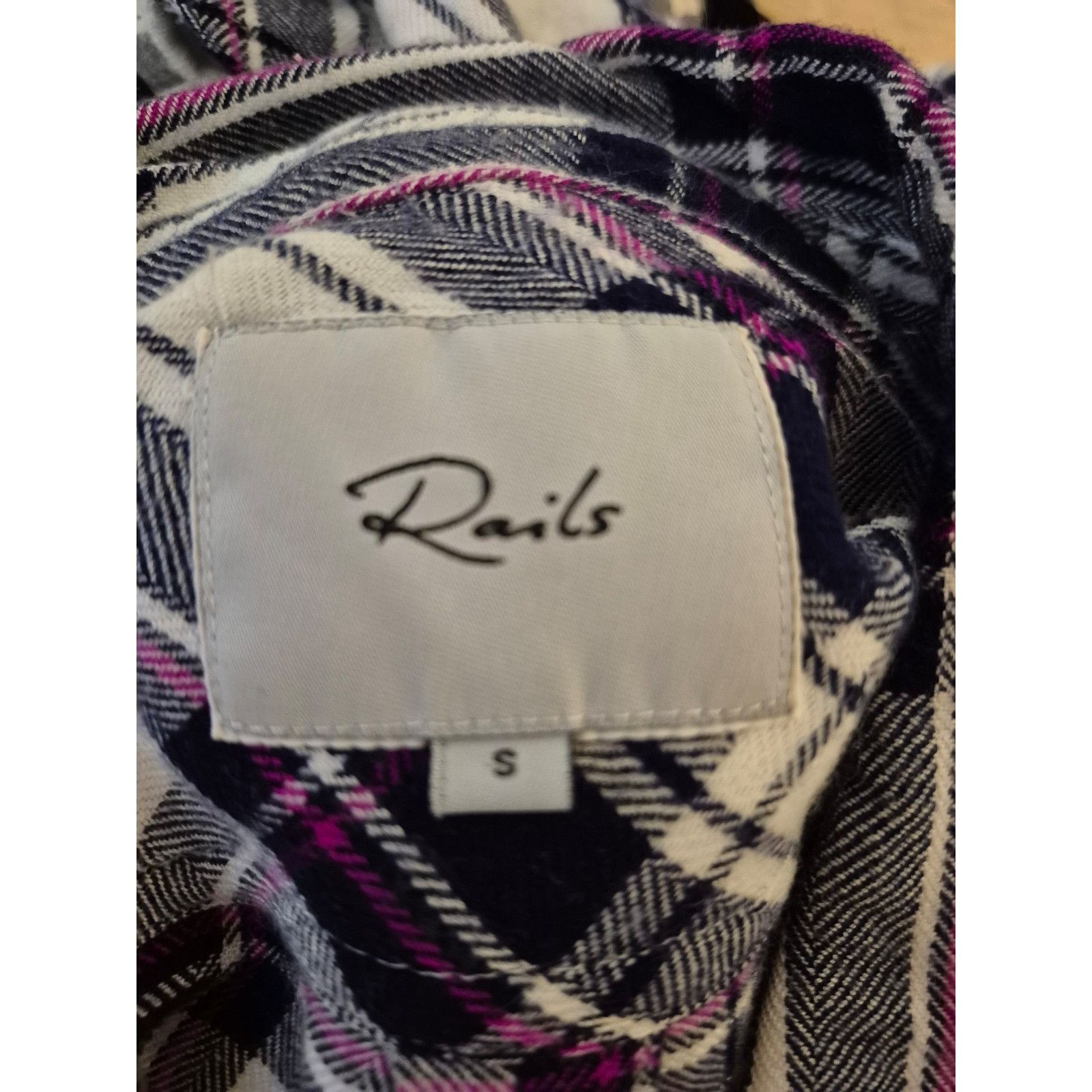 Rails Revolve Rails Hunter Plaid Button Down Shirt White Navy & Or Size S / US 4 / IT 40 - 11 Thumbnail