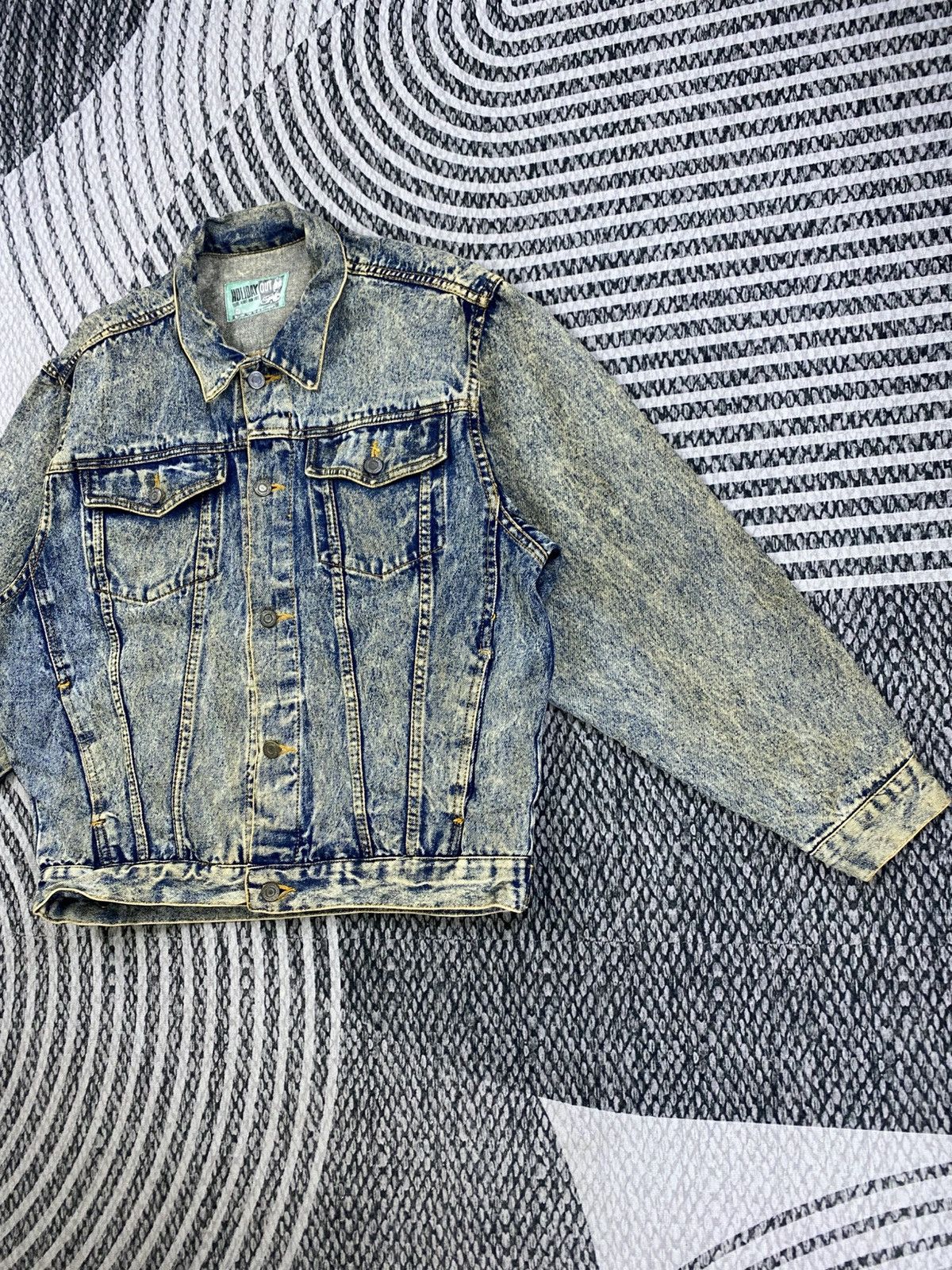 Japanese Brand Vintage Holiday Out Blue Washed Trucker Denim Jacket Size US L / EU 52-54 / 3 - 4 Thumbnail