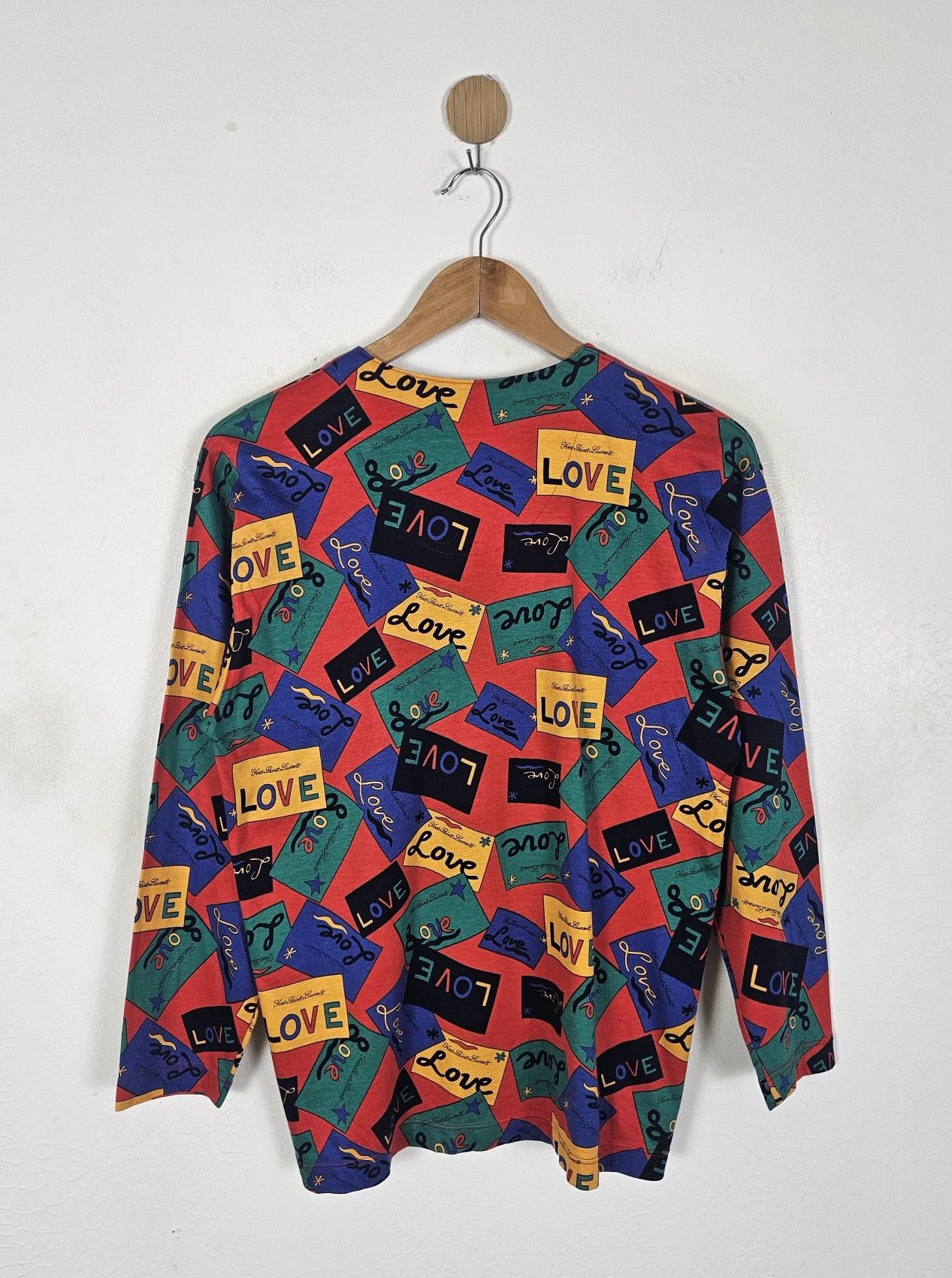 Yves Saint Laurent Yves Saint Laurent YSL 1990s Love fullprint shirt Size M / US 6-8 / IT 42-44 - 2 Thumbnail