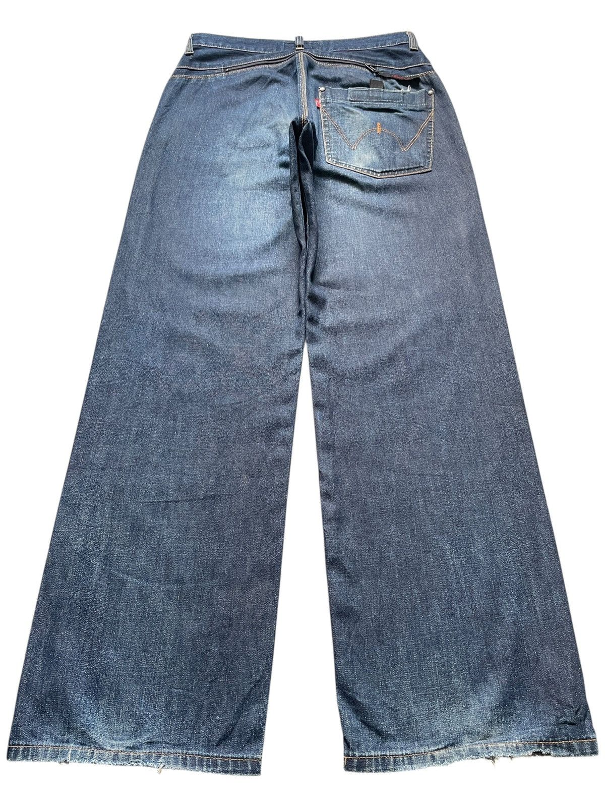Edwin Vintage Japanese Edwin E Function Blue Wash Loose Baggy Jean Size US 28 / EU 44 - 2 Thumbnail