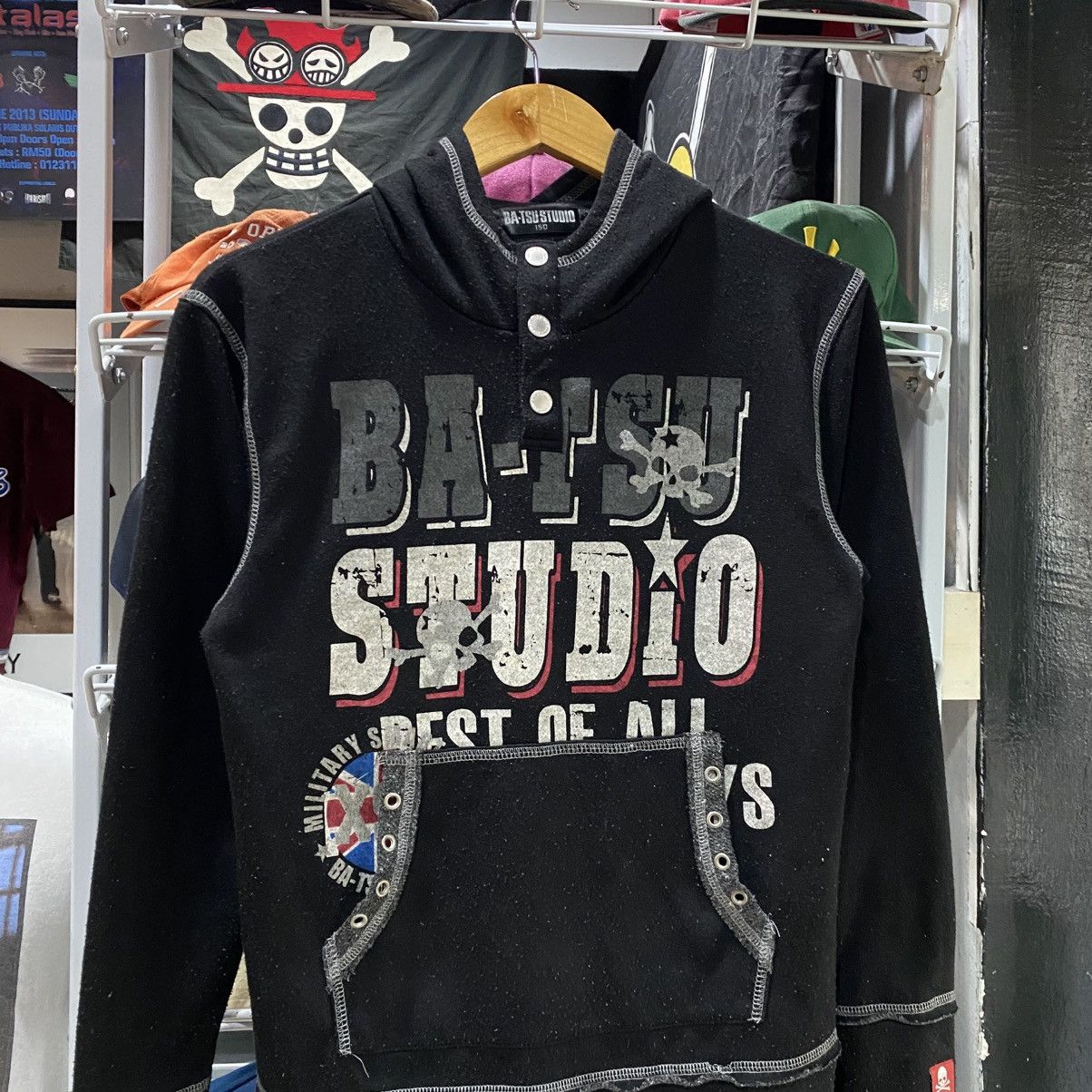 Vintage 🔥BATSU STUDIO SKULL SKELETON HOODIES Size US S / EU 44-46 / 1 - 3 Thumbnail