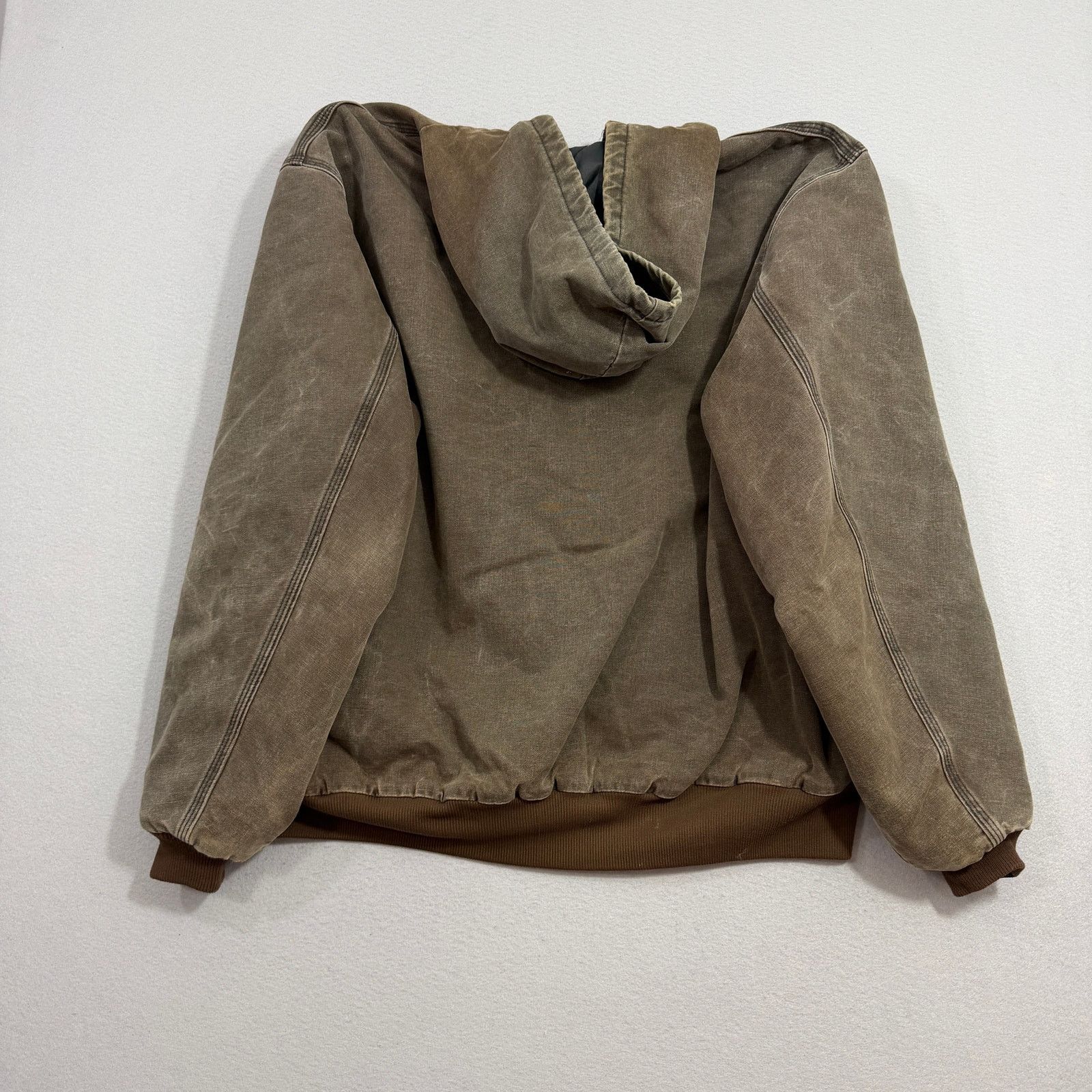 Carhartt Vintage Carhartt Hooded Jacket Extra Large Brown Faded 90s Size US XL / EU 56 / 4 - 6 Thumbnail