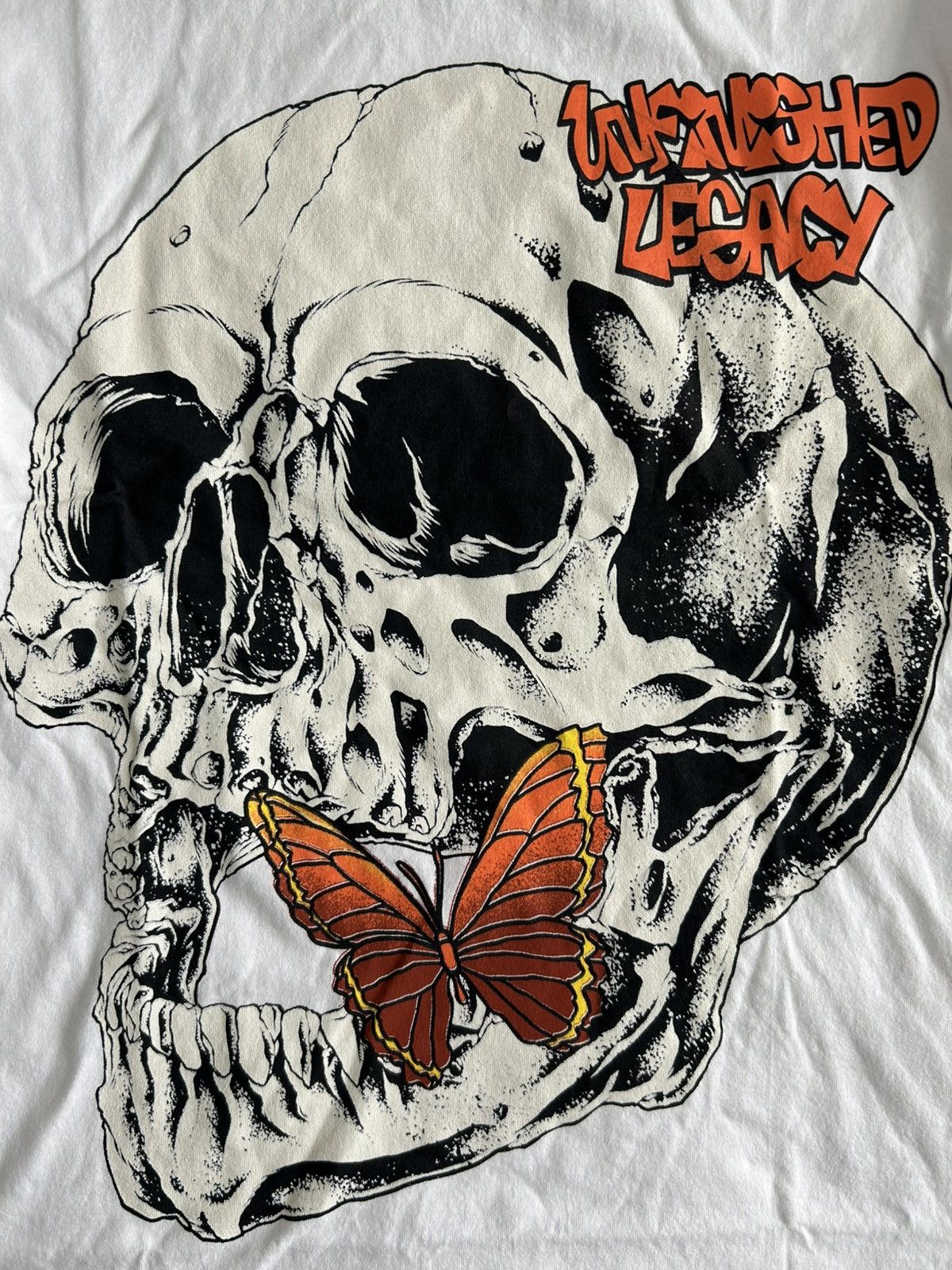 UNFINISHED LEGACY Unfinished Legacy Escape Tee Skull Butterfly White USA Size US L / EU 52-54 / 3 - 2 Thumbnail