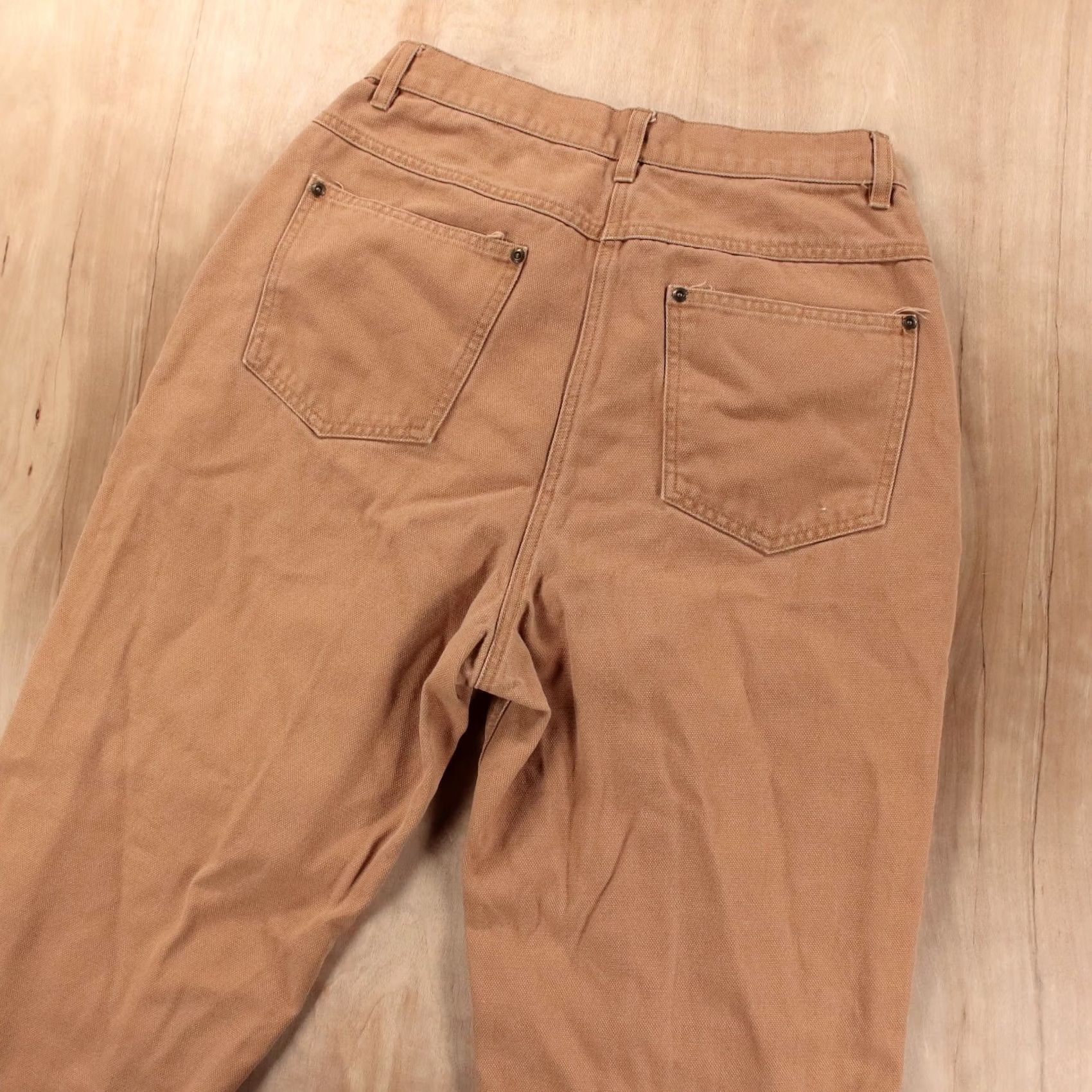 Vintage VINTAGE WOOLRICH works pants womens sz 10 saddle brown canvas faded beige Size 32" / US 10 / IT 46 - 4 Thumbnail