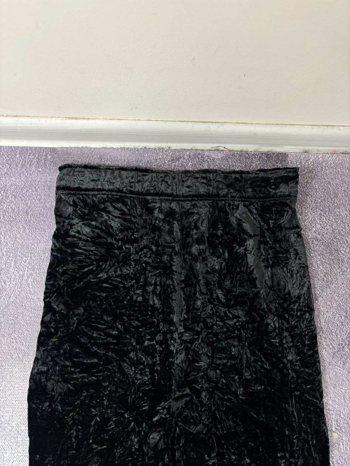 The Kooples The Kooples NWT New Crushed Velvet Black Pants Trousers Size 26" / US 2 / IT 38 - 17 Thumbnail