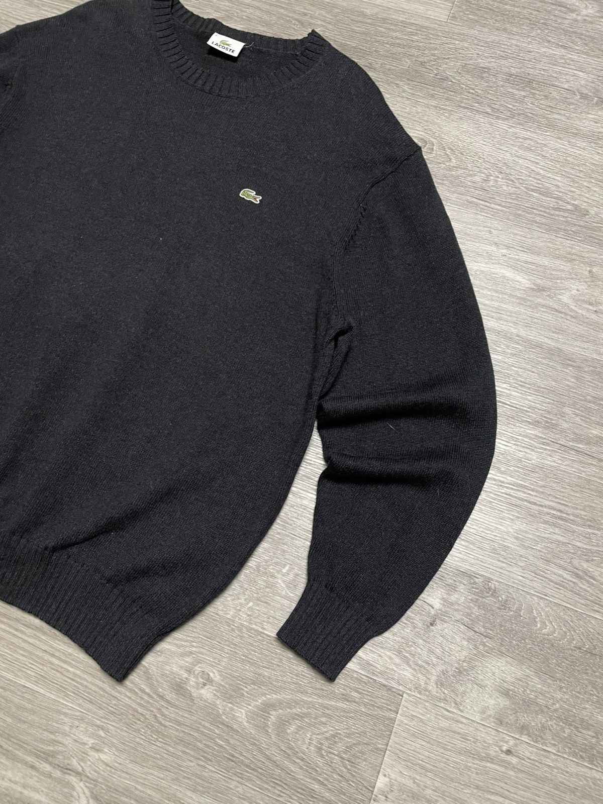 Lacoste Vintage Lacoste Black Sweater Crewneck Size US XL / EU 56 / 4 - 5 Thumbnail