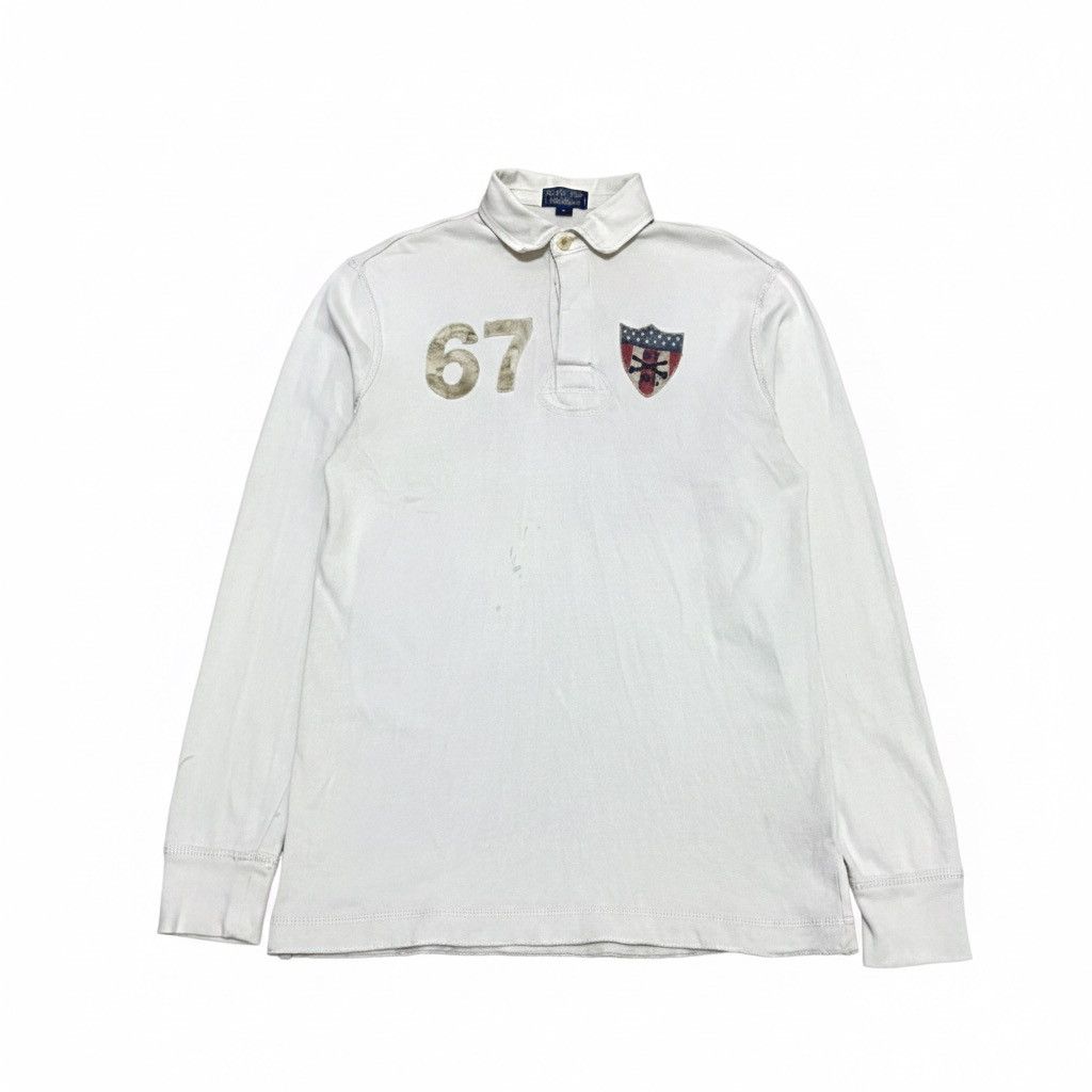 Polo Ralph Lauren 💥RARE💥 Vintage Polo Ralph Lauren #67 Rugby Usa Flag Big Logo Size US S / EU 44-46 / 1 - 2 Thumbnail