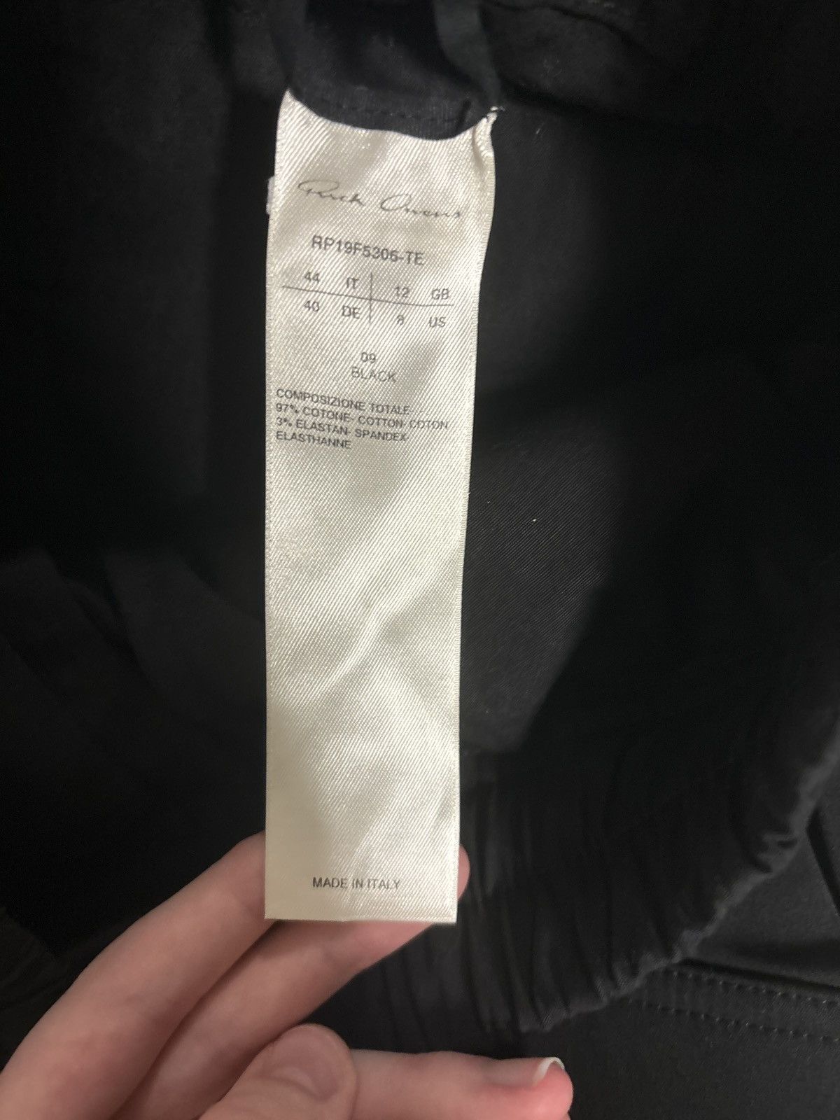 Rick Owens NWT. LARRY F/W 2019 DRAWSTRING CARGO JOGGERS Size US 28 / EU 44 - 3 Thumbnail