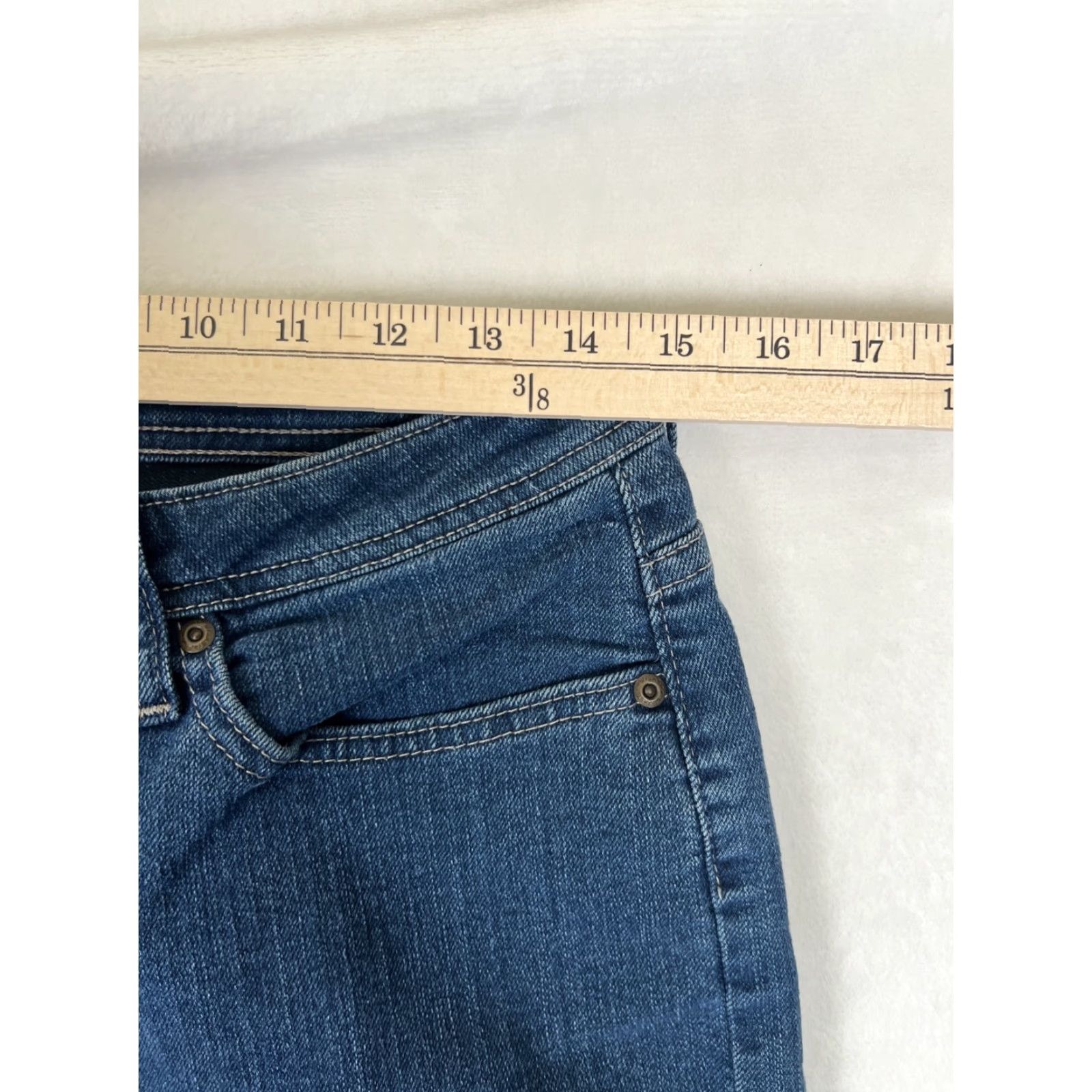 Wrangler Vintage Wrangler Jeans Womens Size 8 Boot Cut Stretch Blue Denim Mid Rise Y2K Size 30" / US 8 / IT 44 - 7 Thumbnail