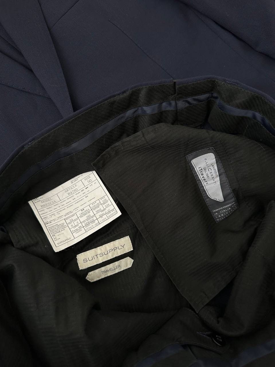 Suitsupply × Vintage Vintage Suitsupply Brescia Blue Mens 50 Suit Size 50R - 12 Thumbnail