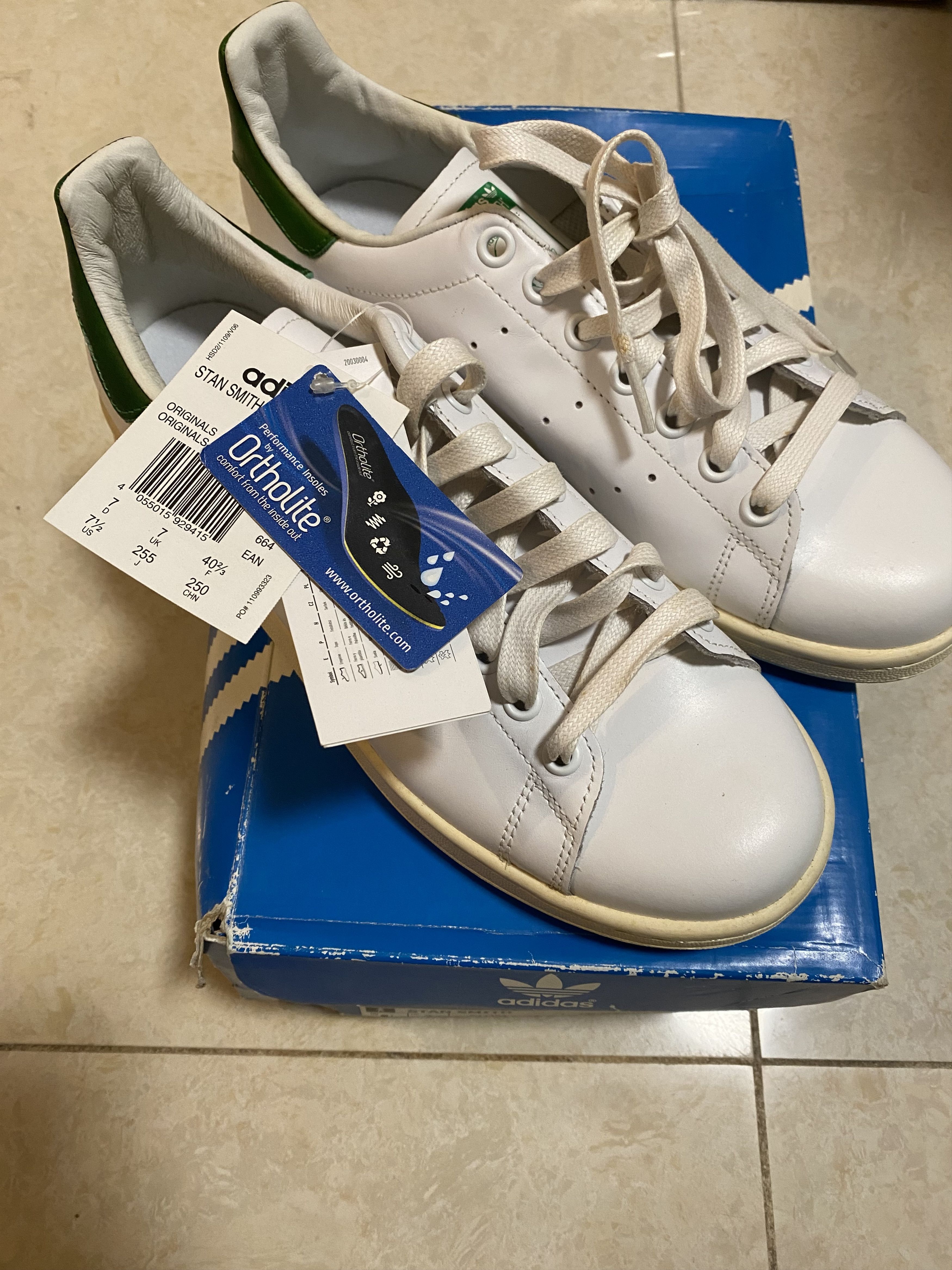 Adidas Adidas Stan Smith Green and White Sneakers US7.5 Size US 7.5 / EU 40-41 - 2 Thumbnail