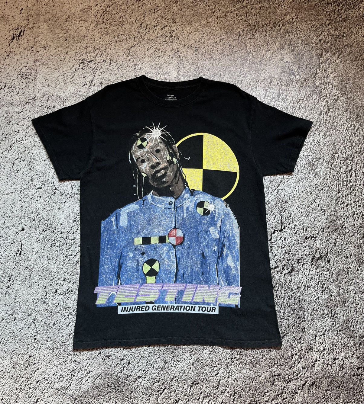 Travis Scott Travis Scott Injured Generation Tour “Testing” T-Shirt Size US S / EU 44-46 / 1 - 1 Thumbnail