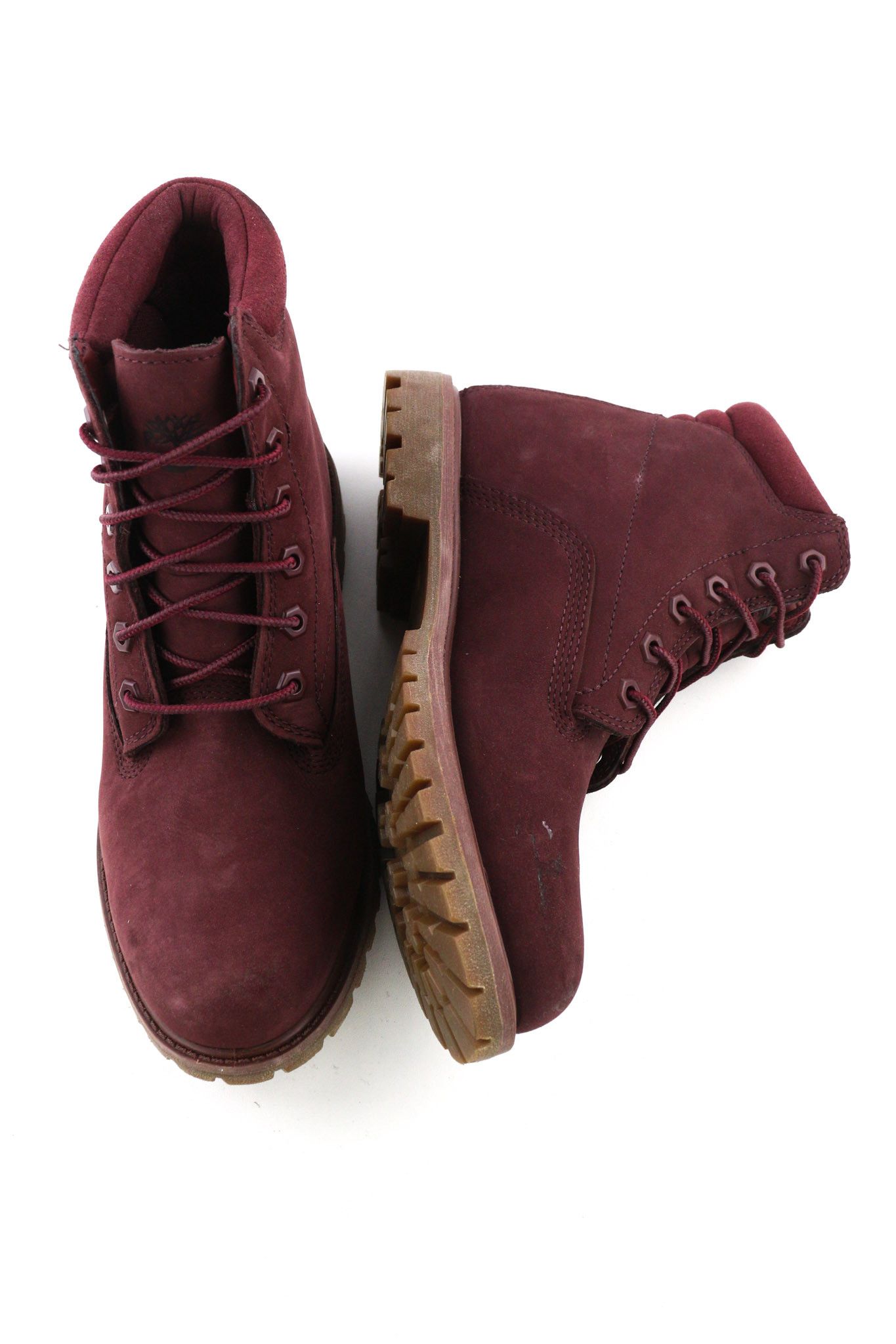 Timberland A1R2T-A4898 EU39/40 Purple Leather Lace Boots Shoes 81136 Size US 8 / IT 38 - 6 Thumbnail