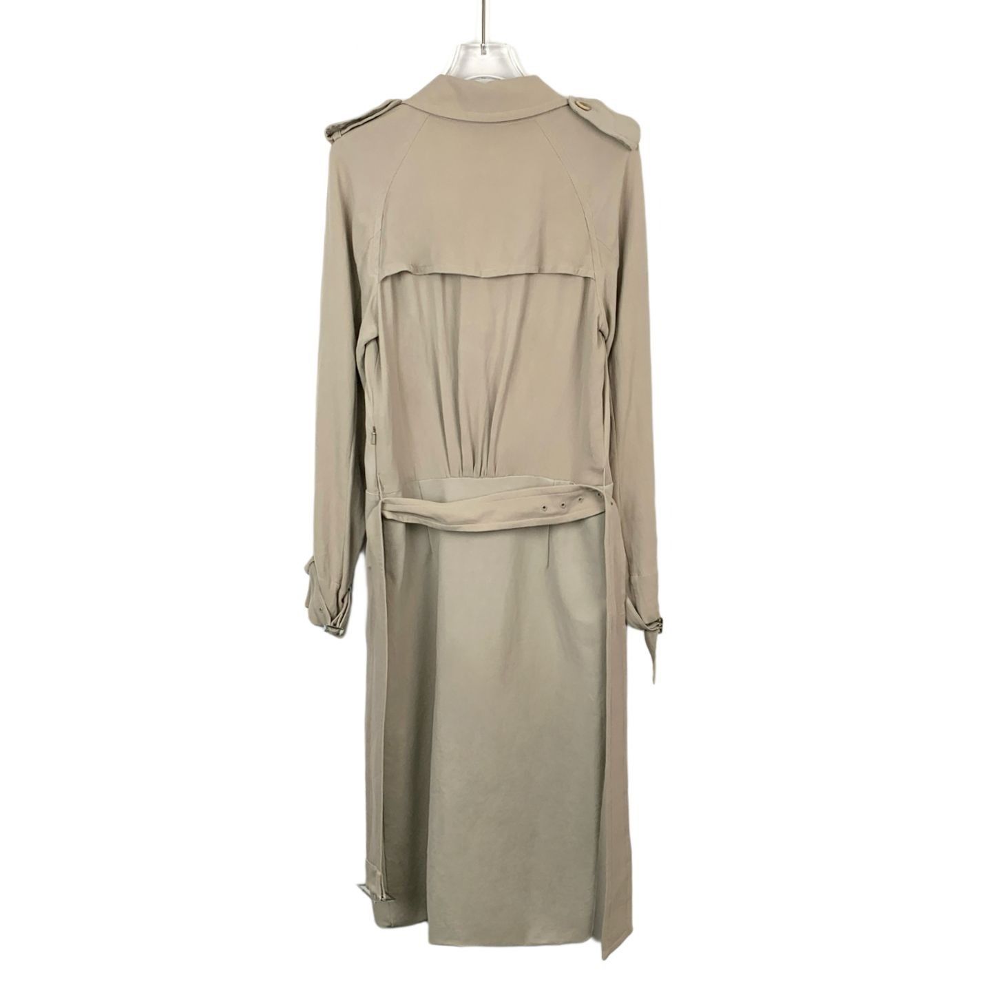Max Mara Maxmara Khaki Double-Breasted Belted Long-Sleeve Dress (Size Size M / US 6-8 / IT 42-44 - 9 Thumbnail
