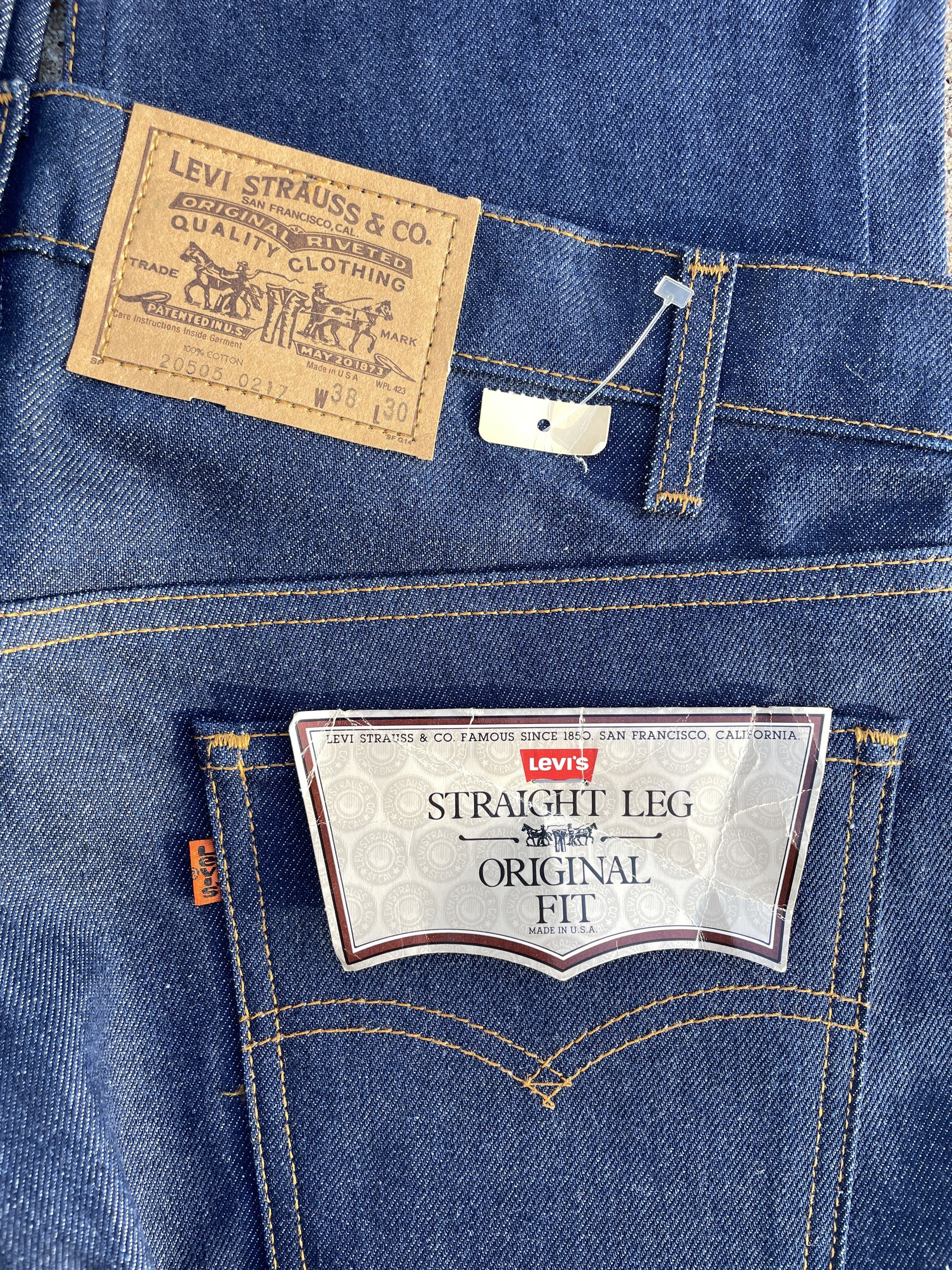 Levi's 🔥 LEVI'S® 505 Orange Tab Straight Leg Rigid / Raw Size US 38 / EU 54 - 4 Thumbnail