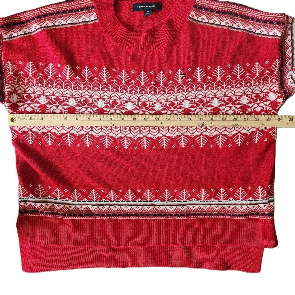 Tommy Hilfiger Tommy Hilfiger Womens Red Sweater Size M Size M / US 6-8 / IT 42-44 - 7 Thumbnail