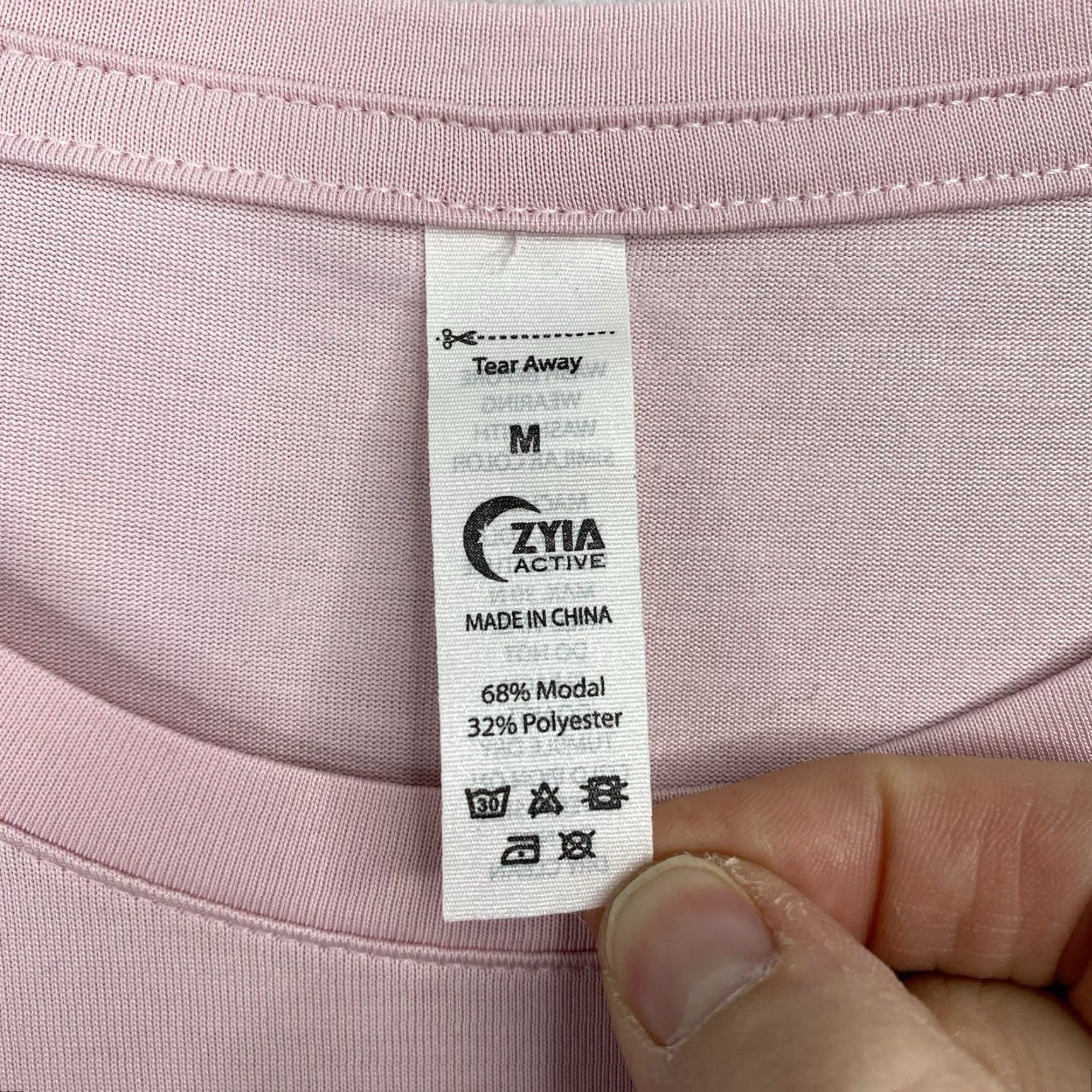 Pinko Zyia Active Womens Top M Pink Long Sleeve Pullover T-Shirt Stretch Lightweight Modal Polyester Knit Casual Shirt Ladies Size M / US 6-8 / IT 42-44 - 2 Thumbnail