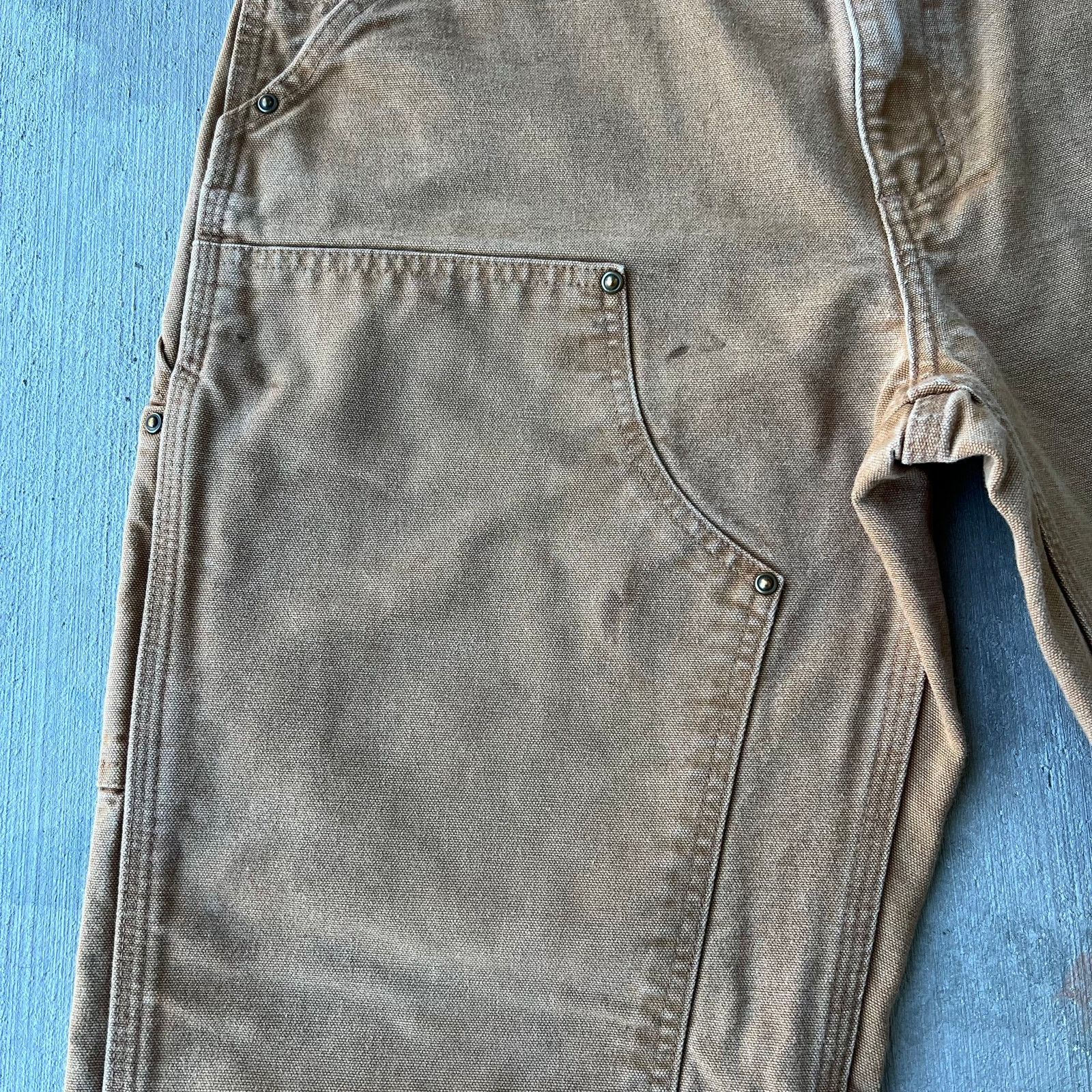 Carhartt × Vintage Vintage Y2K Carhartt brown double knee work carpenter pants Size US 31 - 3 Thumbnail