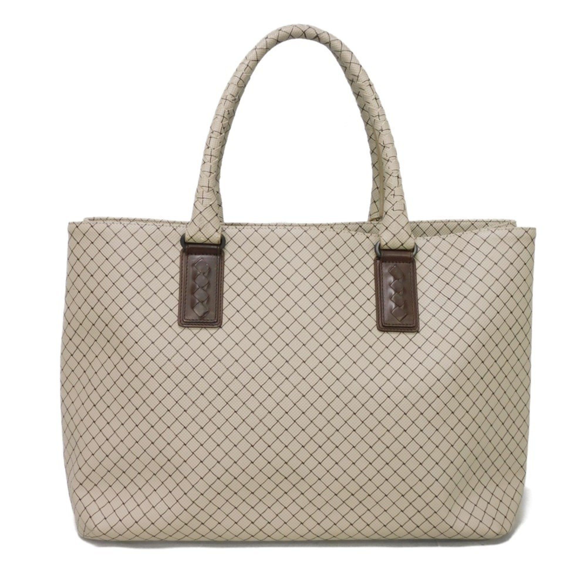 Bottega Veneta BOTTEGA VENETA Tote Bag Marco Polo Medium PU Grey Calf Brown Intrecciato Gainsboro 222498 V0081 1568 Men's Size ONE SIZE - 1 Thumbnail