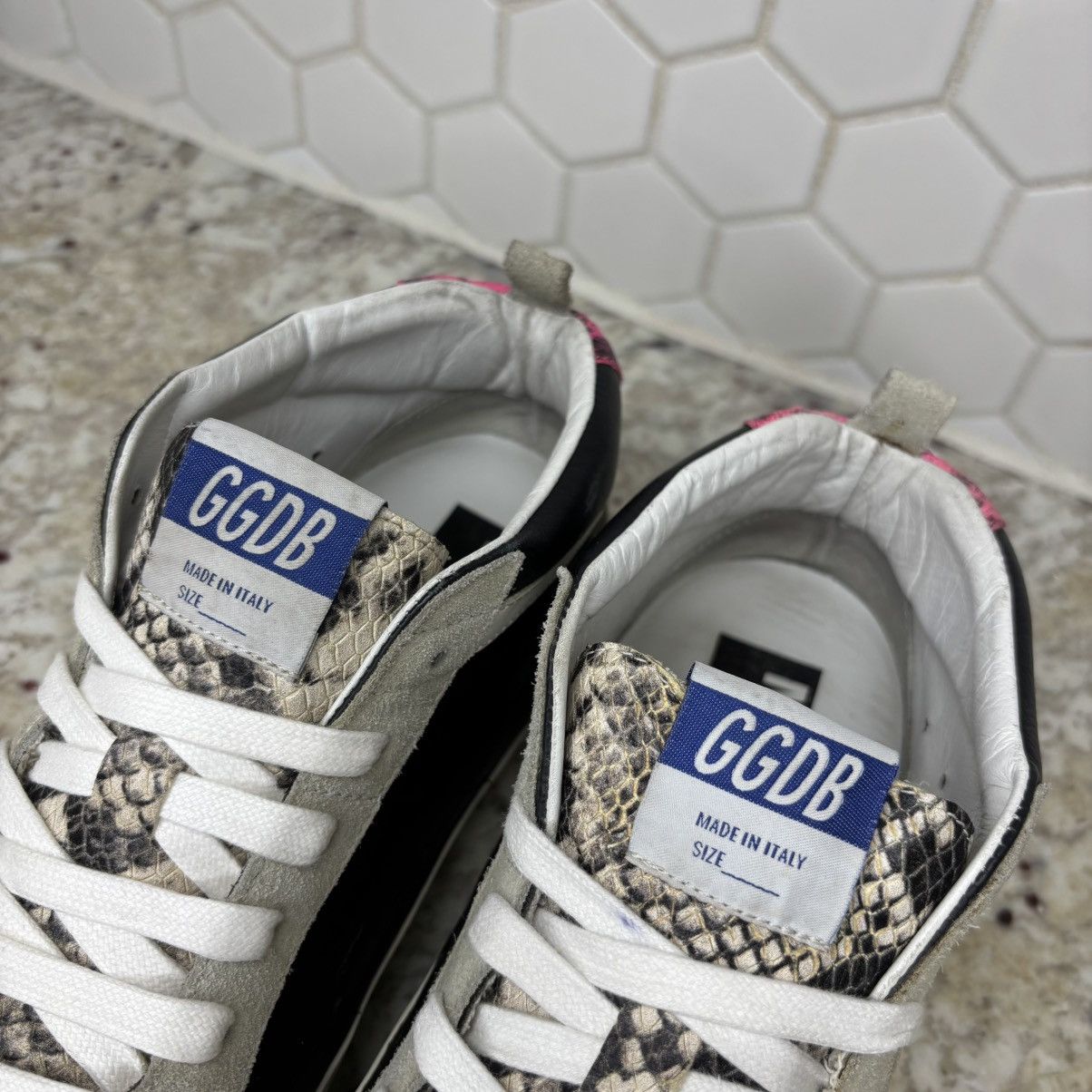 Golden Goose Size 41 Golden Goose Mid Star Multicolor Python CLEAN No Box Size US 11 / IT 41 - 9 Thumbnail