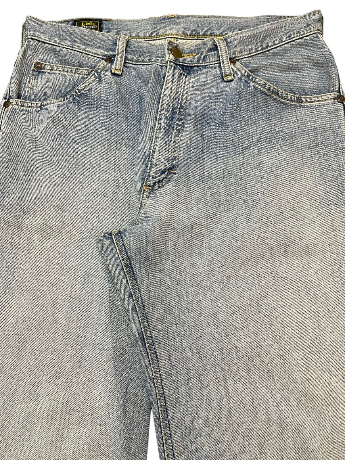 Lee Vintage 90s Lee Riders Faded Wash Distressed Wide Leg Baggy Size US 31 - 4 Thumbnail