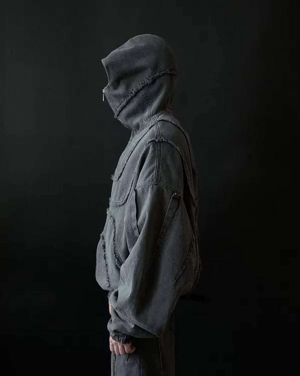 Japanese Brand × Vintage gothic zippered denim jacket Size US M / EU 48-50 / 2 - 4 Thumbnail
