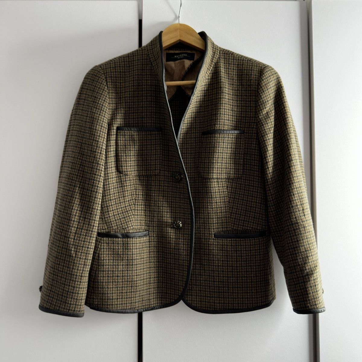 Weekend Max Mara Max Mara Weekend Wool Skirt Suit-Checked Blazer&Skirt Set Size L / US 10 / IT 46 - 9 Thumbnail