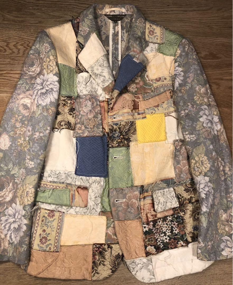 Comme des Garcons Homme Plus 2000SS Gobelin Patchwork Jacket Size US M / EU 48-50 / 2 - 1 Thumbnail
