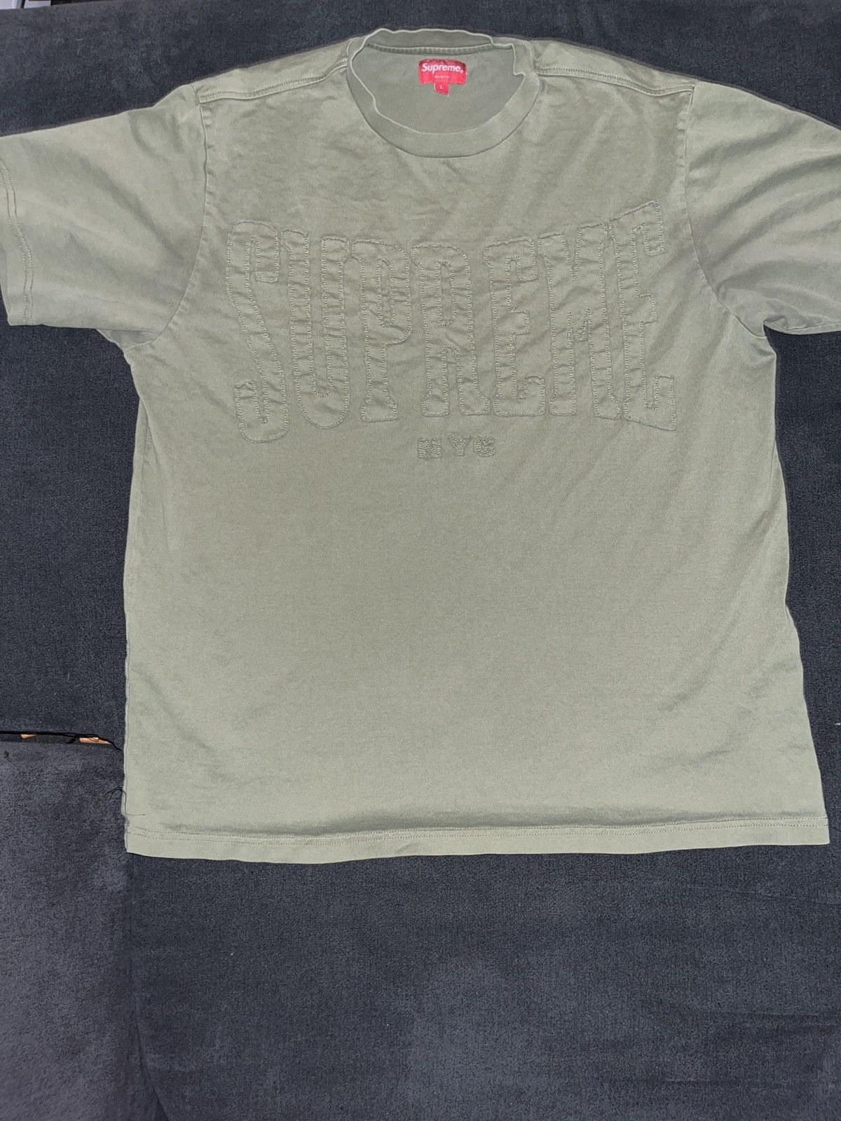 Supreme Supreme army green nyc tee Size US L / EU 52-54 / 3 - 1 Thumbnail