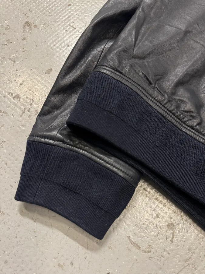 Designer × Givenchy × Vintage SS2013 Givenchy Navy Lamb Leather Bomber Jacket Size US L / EU 52-54 / 3 - 7 Thumbnail