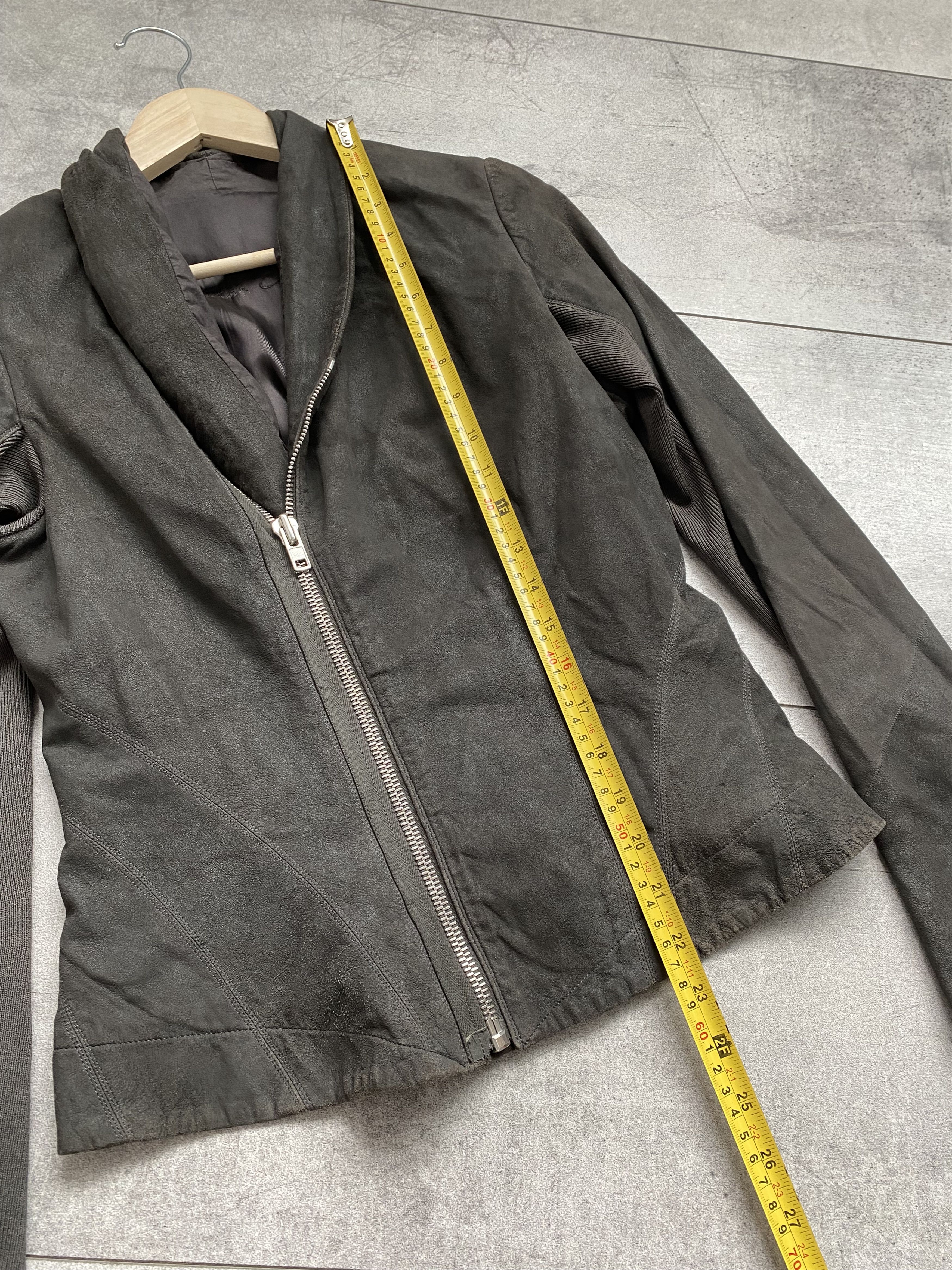 Rick Owens Rick Owens Princess Shawl-Collar Leather DRKSHDW UK10 / US8 Size L / US 10 / IT 46 - 19 Thumbnail