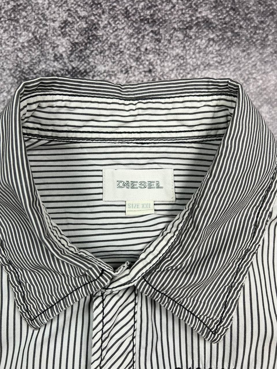 Diesel Vintage Diesel Big Logo Shirt Button Ups Avant Garde Size US XXL / EU 58 / 5 - 9 Thumbnail