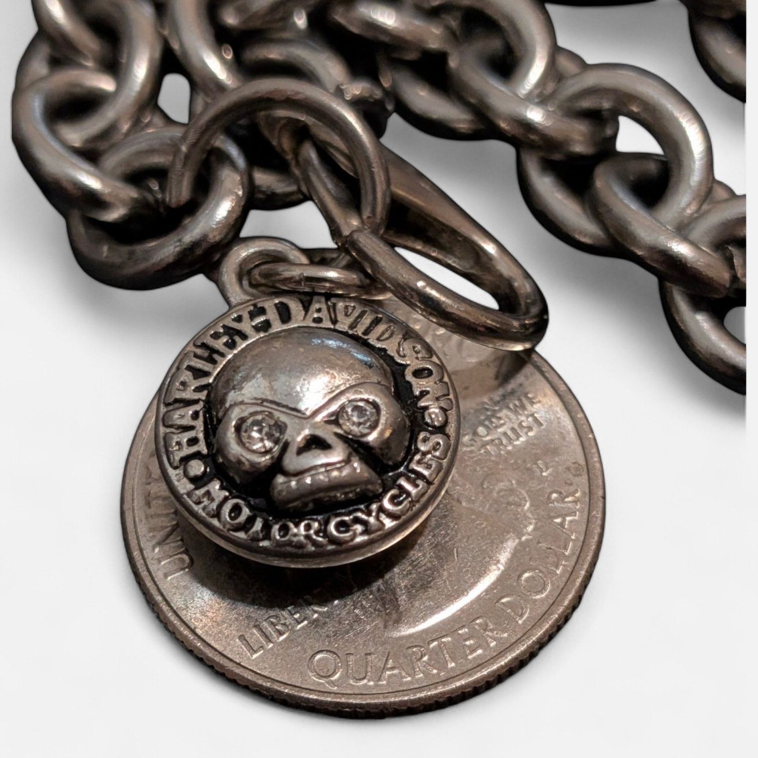 Harley Davidson HARLEY DAVIDSON 3 Chain Barbed Wire & Willie G Wallet Chain Size ONE SIZE - 5 Thumbnail