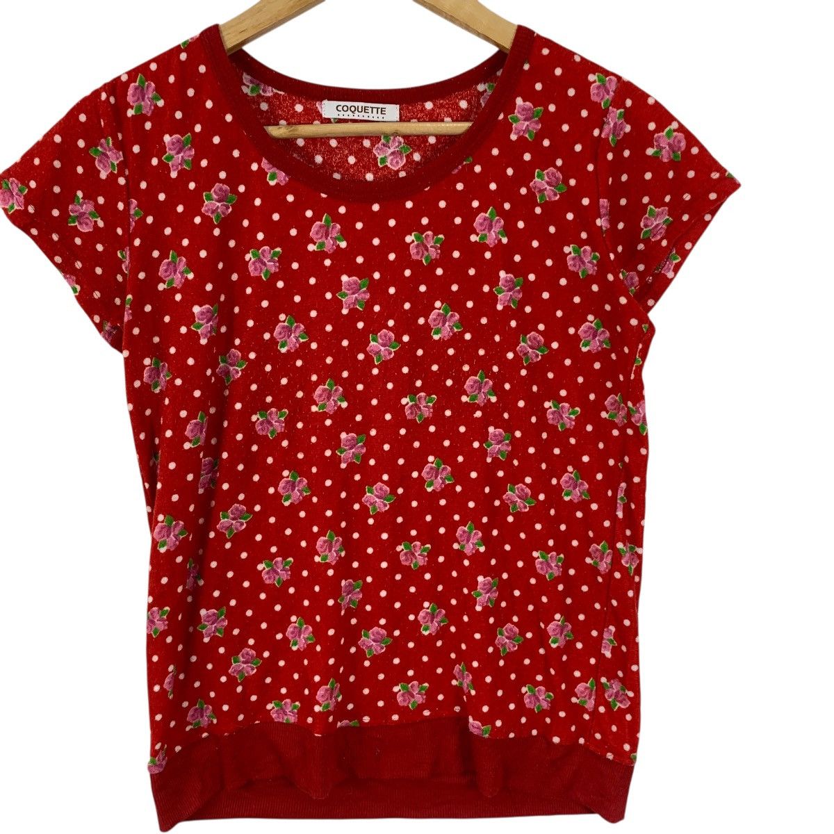 Other COQUETTE PARIS FLORAL Over Print Tee Shirt Blouse Top Size M / US 6-8 / IT 42-44 - 5 Thumbnail