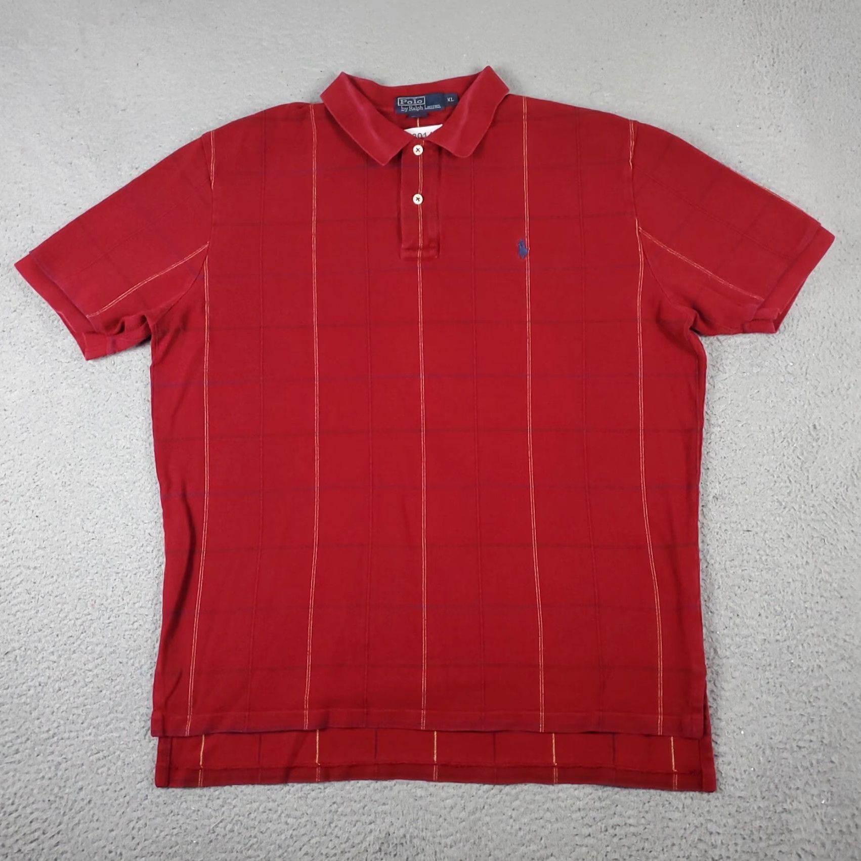 Ralph Lauren Ralph Lauren Polo Shirt Mens XL Red Check Casual Short Sleeve Size US XL / EU 56 / 4 - 2 Thumbnail
