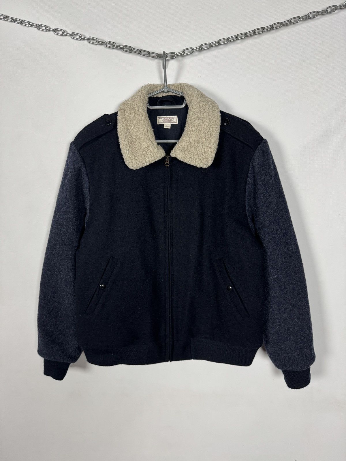 Wallace & Barnes Wallace Barnes Wool Bomber Jacket Sherpa Collar Warm Size L Size US L / EU 52-54 / 3 - 1 Thumbnail