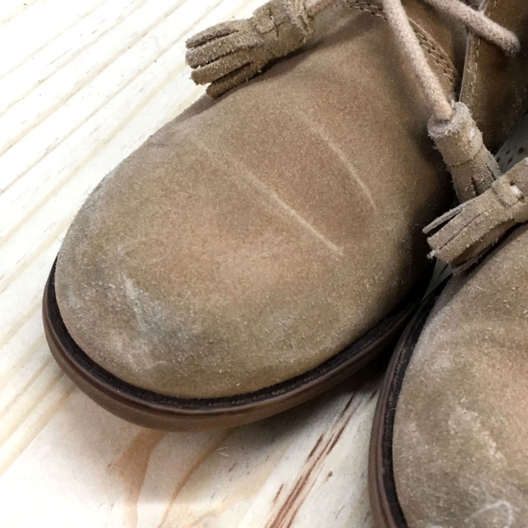 Hush Puppies Hush Puppies Moyen Tassels Ankle Boots Womens 6.5 Brown Leather Lace Up Casual Bootie Size US 7 / IT 37 - 4 Thumbnail