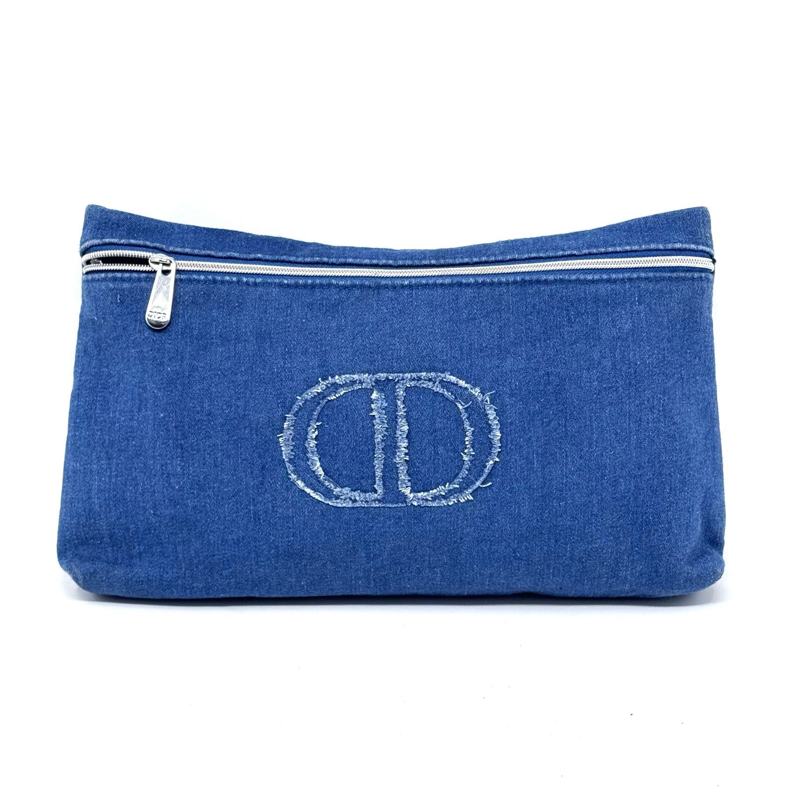 Dior Dior Denim Zipper Pouch Size ONE SIZE - 1 Thumbnail